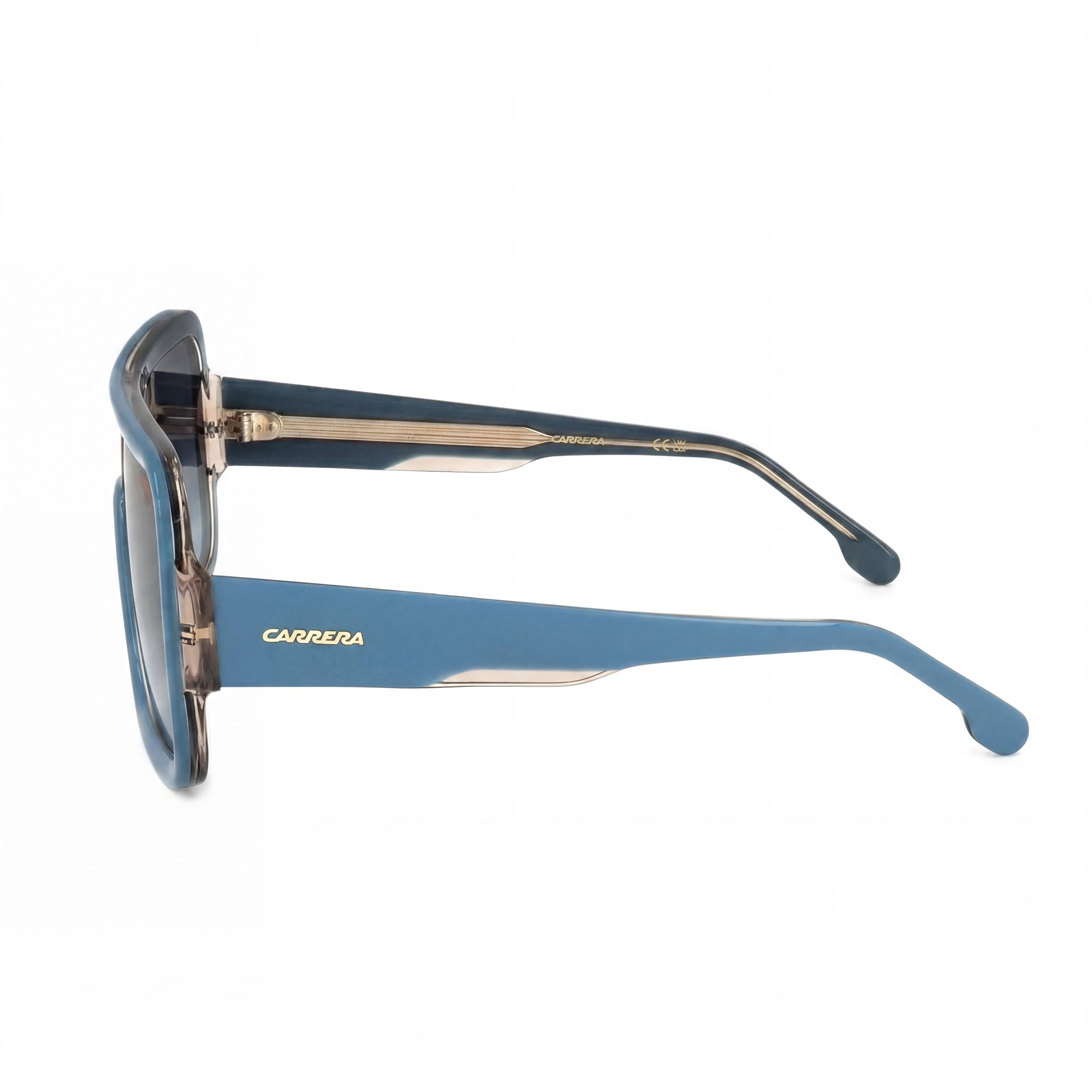 Gafas de sol Carrera Classic unisex de acetato, policarbonato, protección UV, color azul, beige y gris oscuro, 62 mm, Photo 3