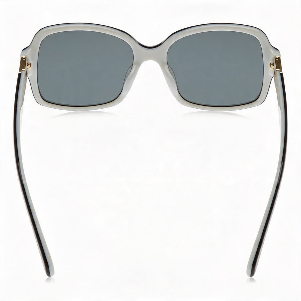 kate spade new york Annora/P/S Women's Black White Acetate Frame Grey Polarized UV 54mm Sunglasses
