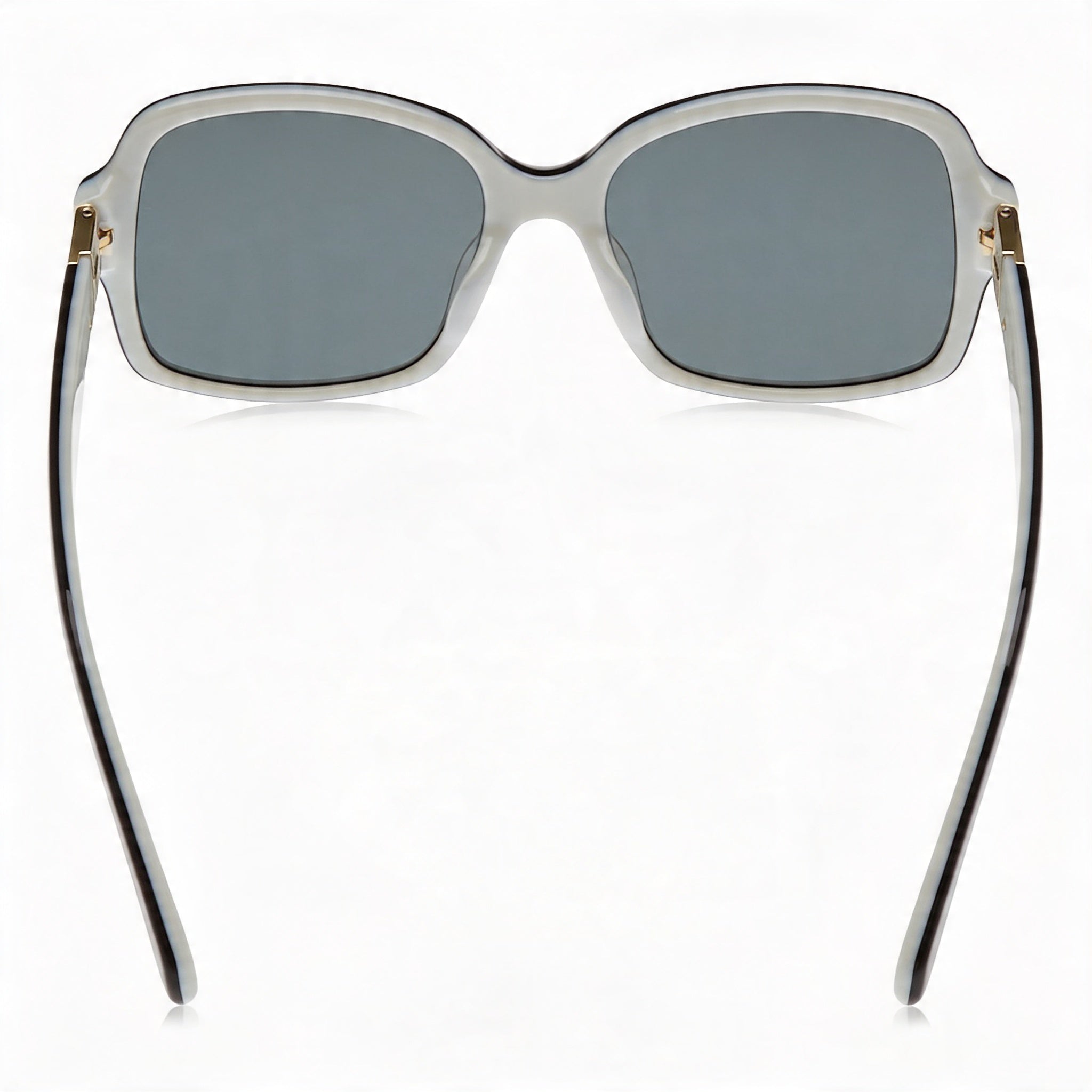 Gafas de sol Kate Spade New York Annora/P/S para mujer, armazón de acetato blanco y negro, lentes polarizadas grises, UV 54mm, Photo 3