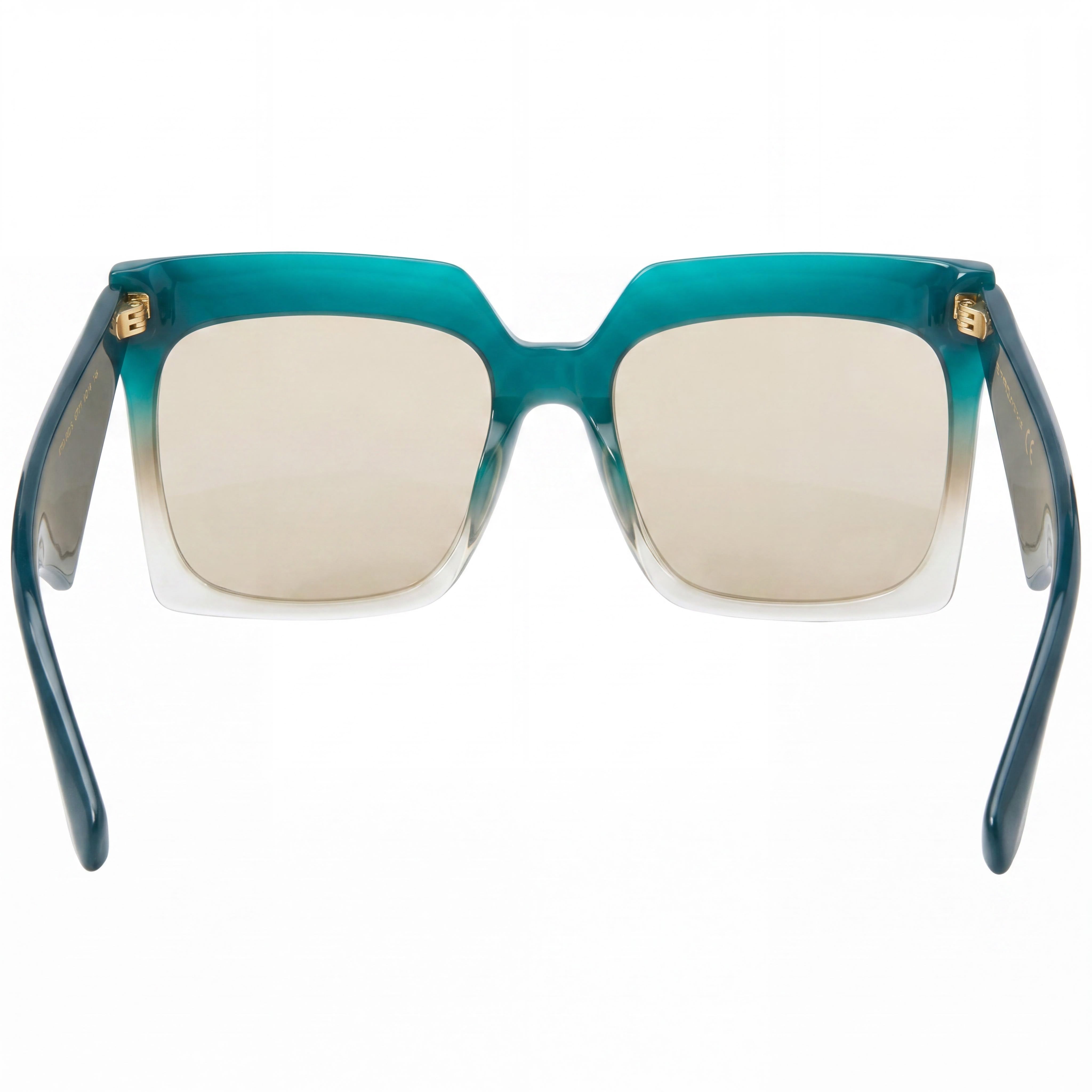 Etro Casual Style Women's Khaki Green Acetate Non-Polarized Polycarbonate Sunglasses 60mm Lens, Photo 3