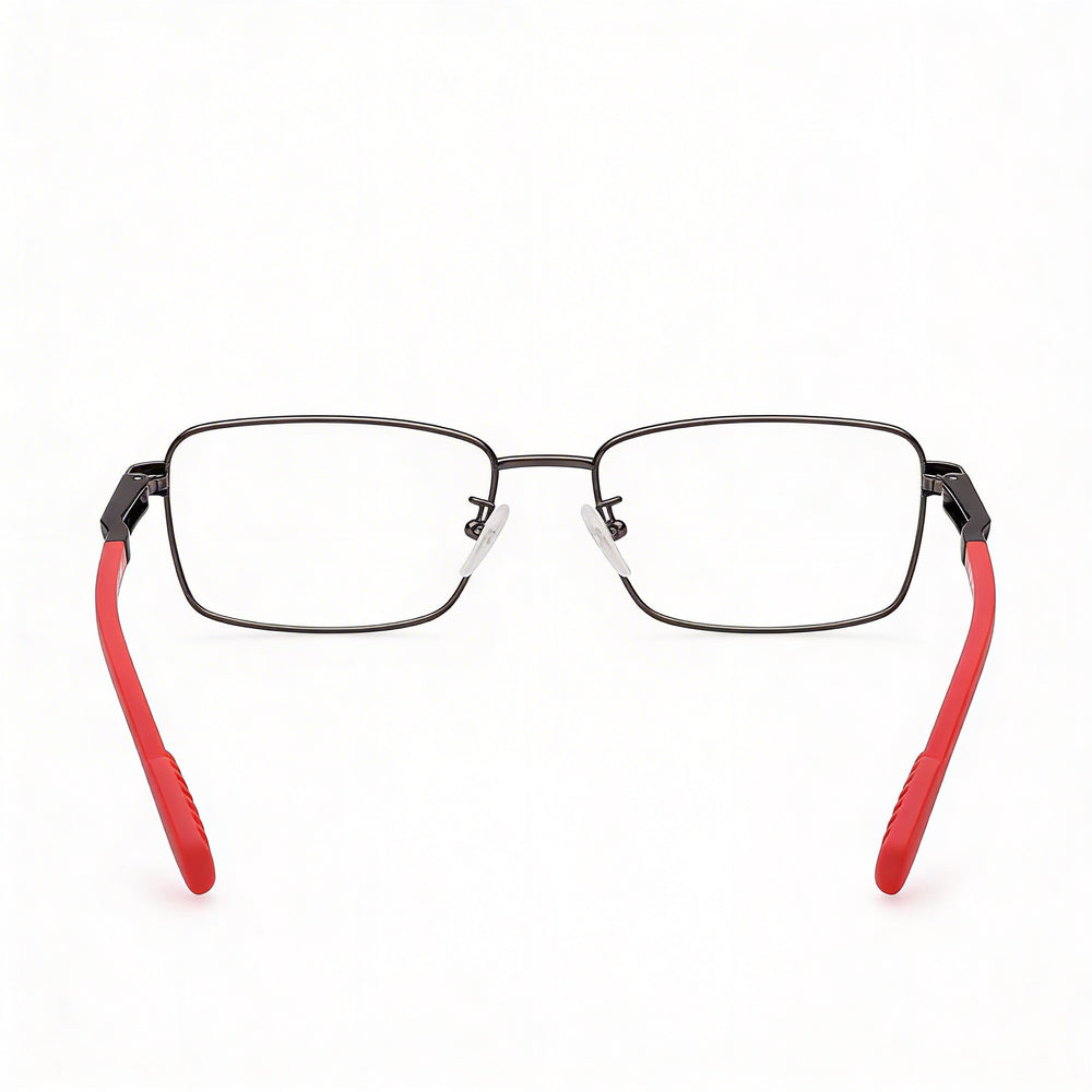 Gafas Adidas Sp5025 para hombre, montura metálica en color plomo mate, lentes de policarbonato transparentes 55-17-140