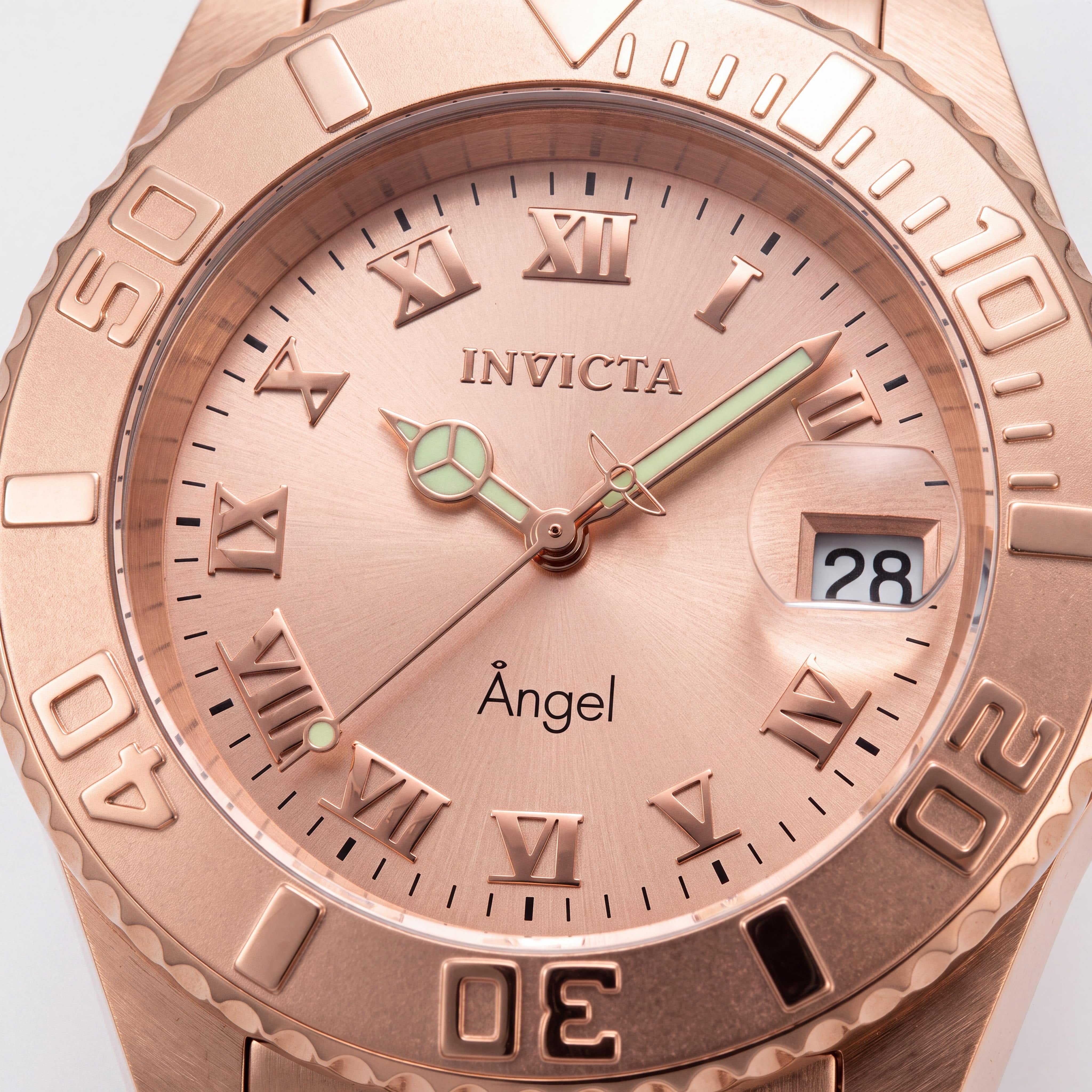 Invicta Angel 14322 Women's 40mm Rose Gold Stainless Steel Dive Watch with Luminous Dial, Photo 2