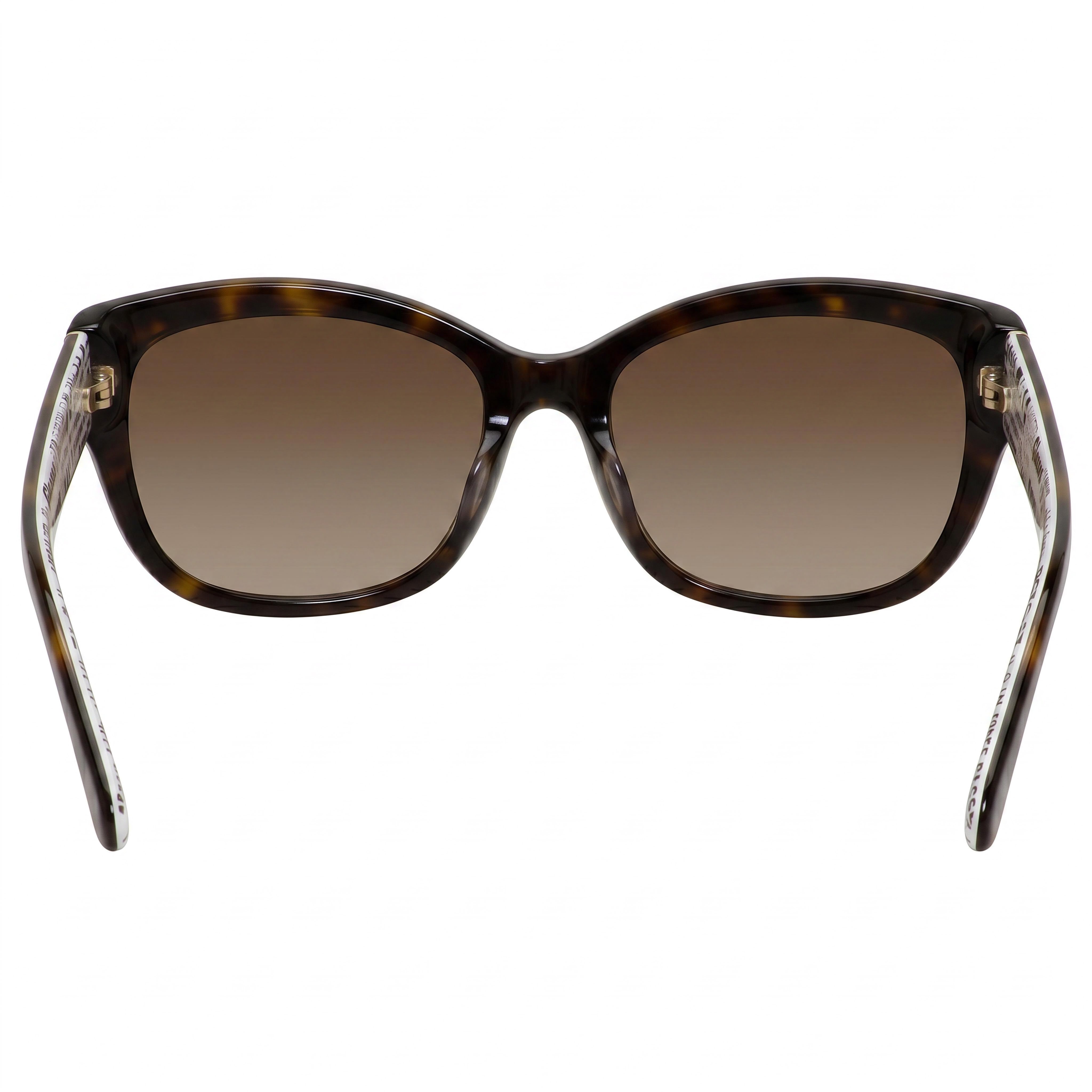 kate spade new york Gafas de sol rectangulares de plástico para mujer Johanna/S sin polarizar, color marrón Habana oscuro, sombreadas de 53 mm, Photo 4