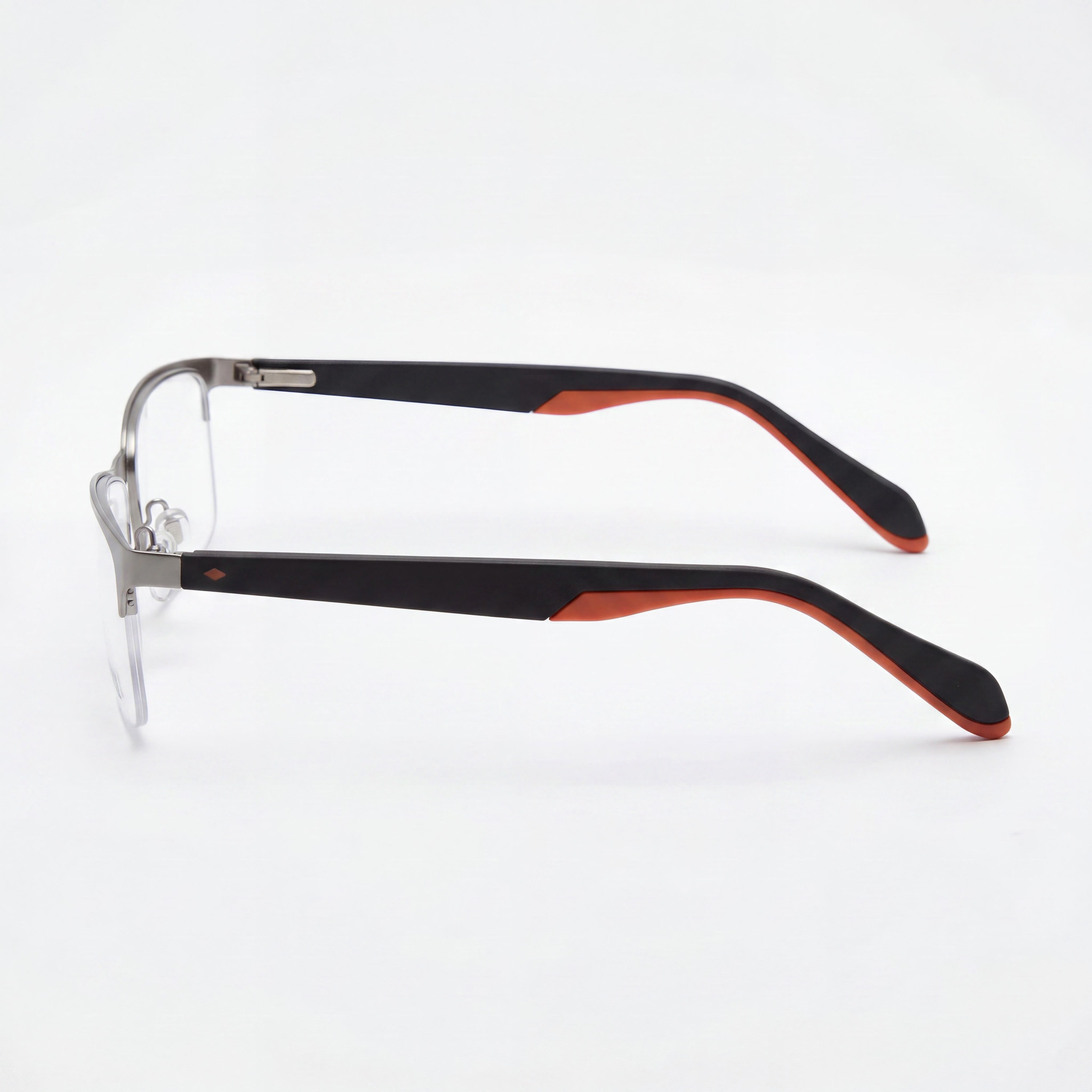 Fossil 7047 Women's Semi Matte Dark Ruthenium Metal Frame Eyeglasses 54mm, Photo 2