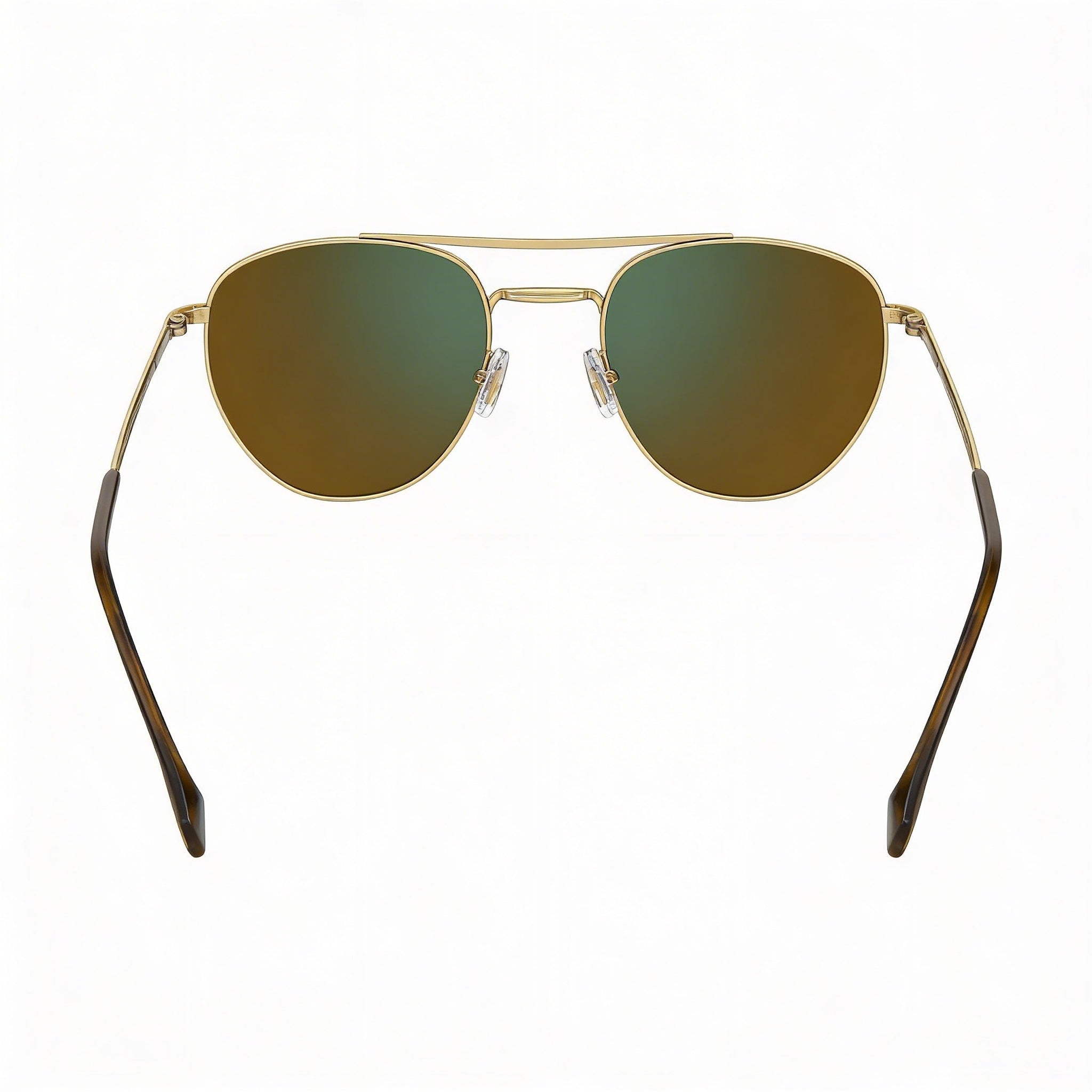 Hugo Boss Modern Women's Stainless Steel Black Gold Sunglasses with Green Lenses, 100% UV Protection, 53mm, Photo 3