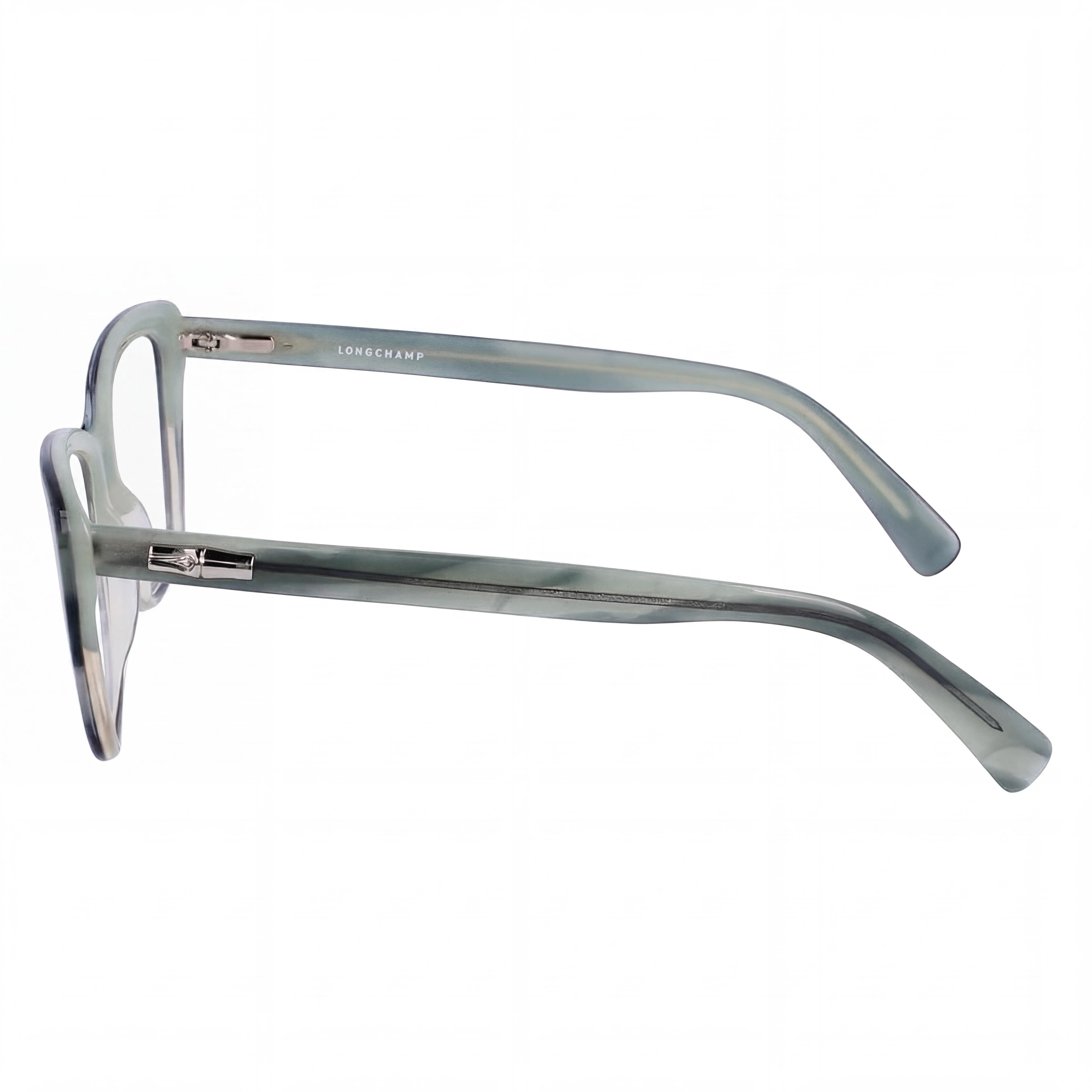 Longchamp LO2705 Textured Green Grey Square Eyeglasses for Women, 53mm, Photo 2