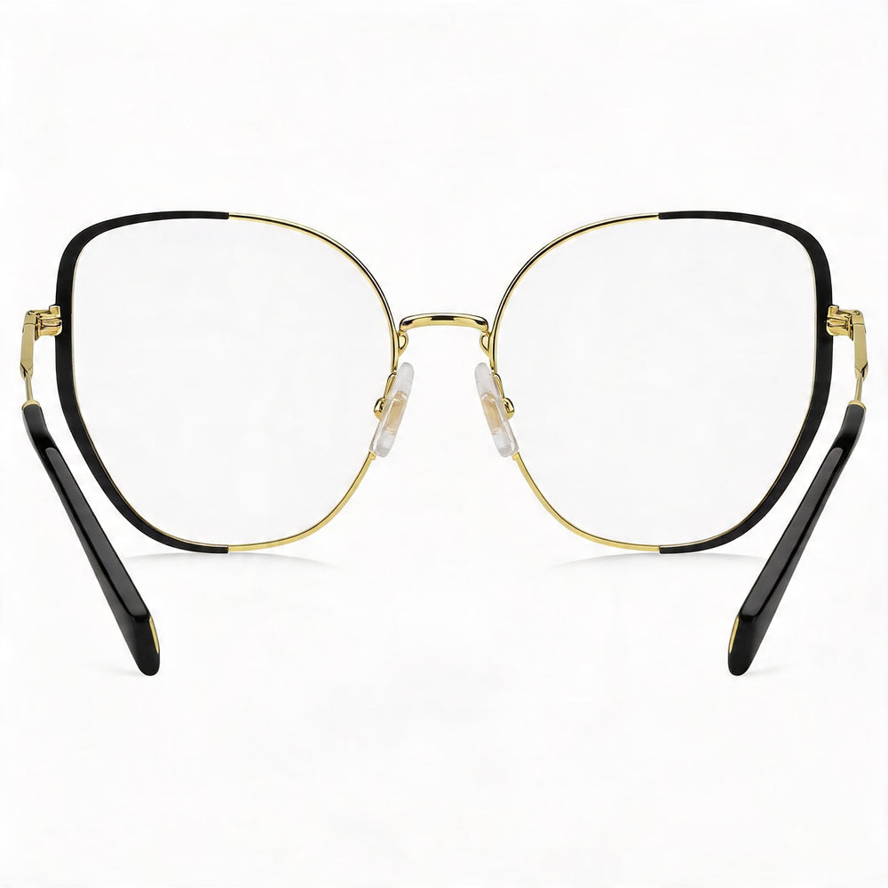 Gafas de sol Marc Jacobs MJ 1103 para hombre, acero inoxidable dorado y negro, lentes de policarbonato multicolor, 55 mm