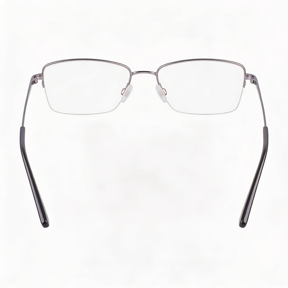 Gafas Flexon Classic, con montura metálica en color gris plomo satinado, diseño unisex, 54 mm de ancho de lente