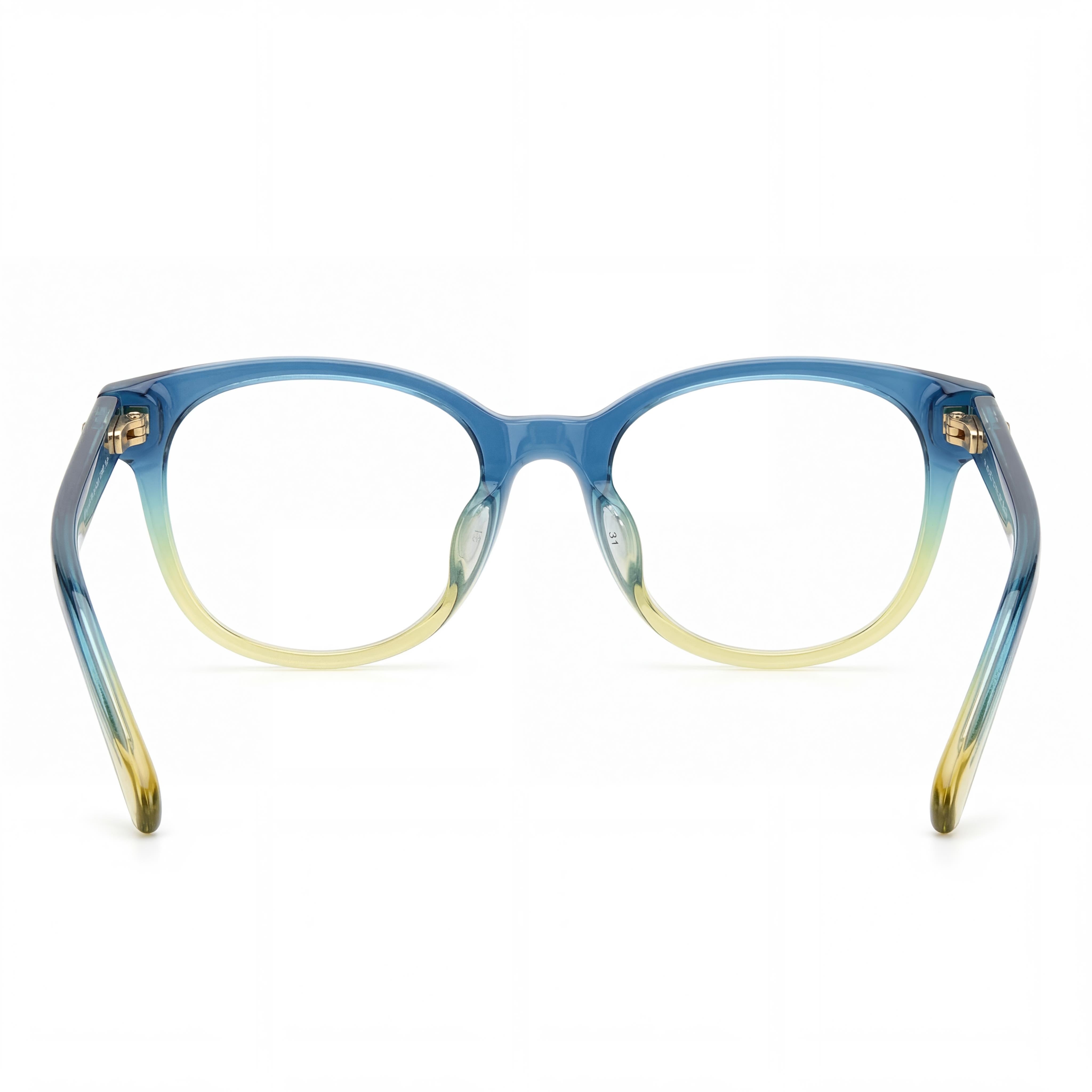 kate spade new york Women's Classic Blue Plastic Frame Sunglasses with Multicolor Lenses, 53-16-140mm, Photo 3