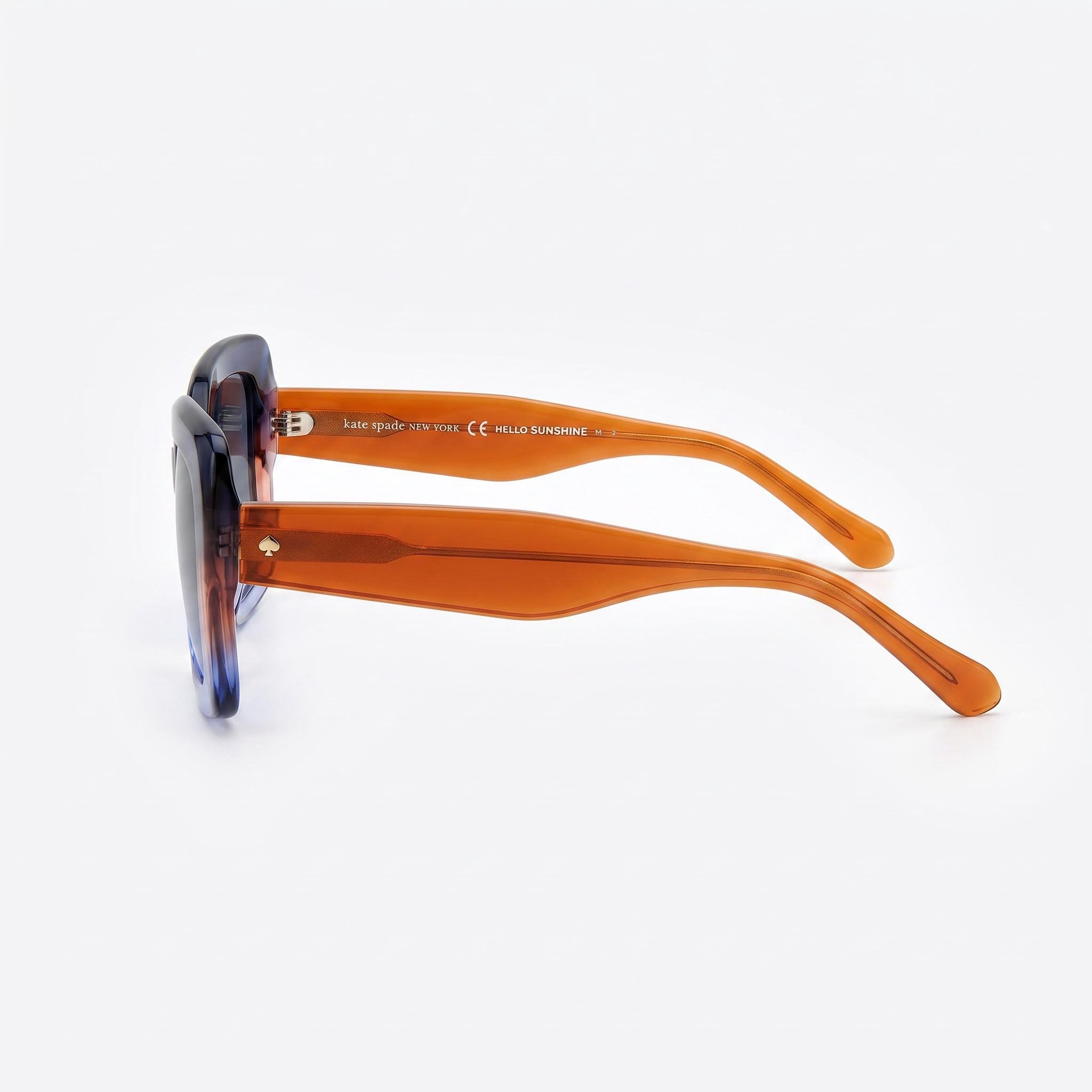 kate spade new york Bellamy/S Gafas de sol de plástico beige gris para mujer, lente azul beige de 52 mm, protección UV, no polarizadas, Photo 3