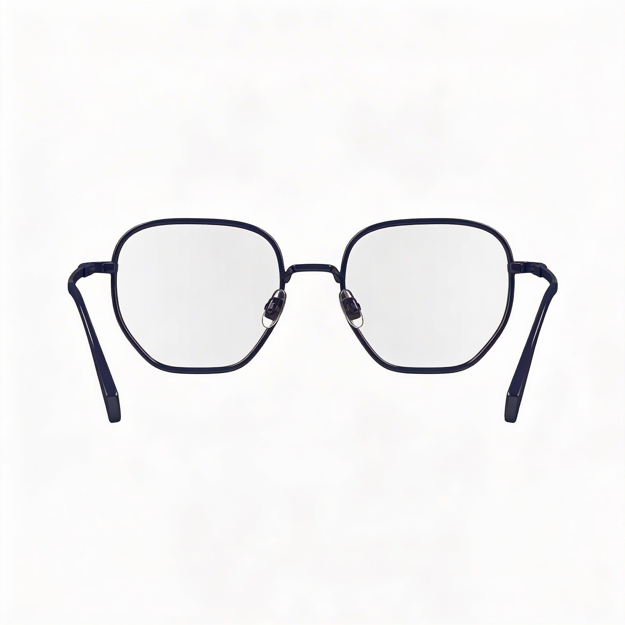 Gafas unisex Karl Lagerfeld Modern KL351 con montura metálica azul brillante y lentes de policarbonato de 50 mm, Photo 3