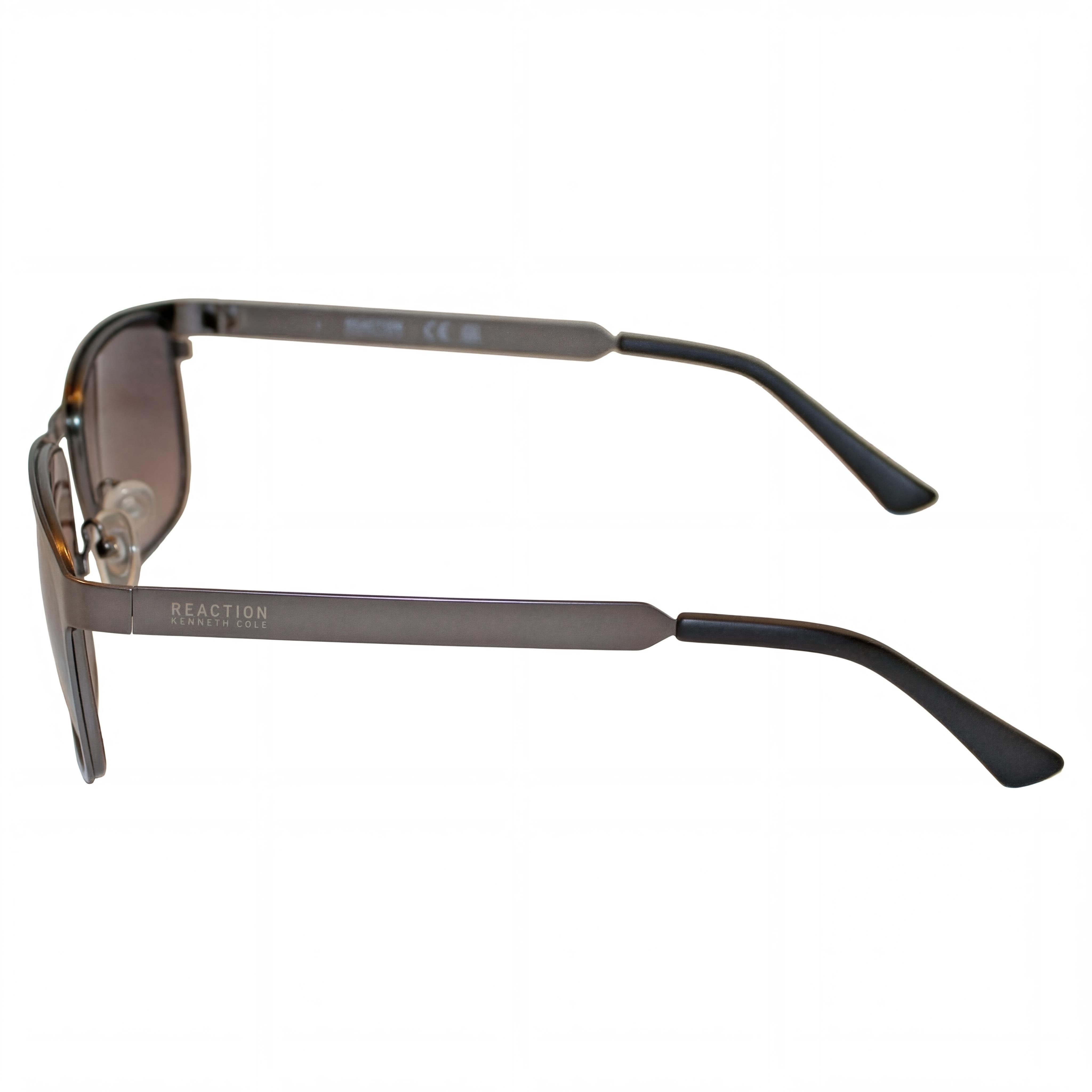 Kenneth Cole Athletic Men's Matte Gunmetal Metal Frame Sunglasses with Gradient Smoke Non-Polarized Lenses 100% UV Protection 57mm, Photo 3