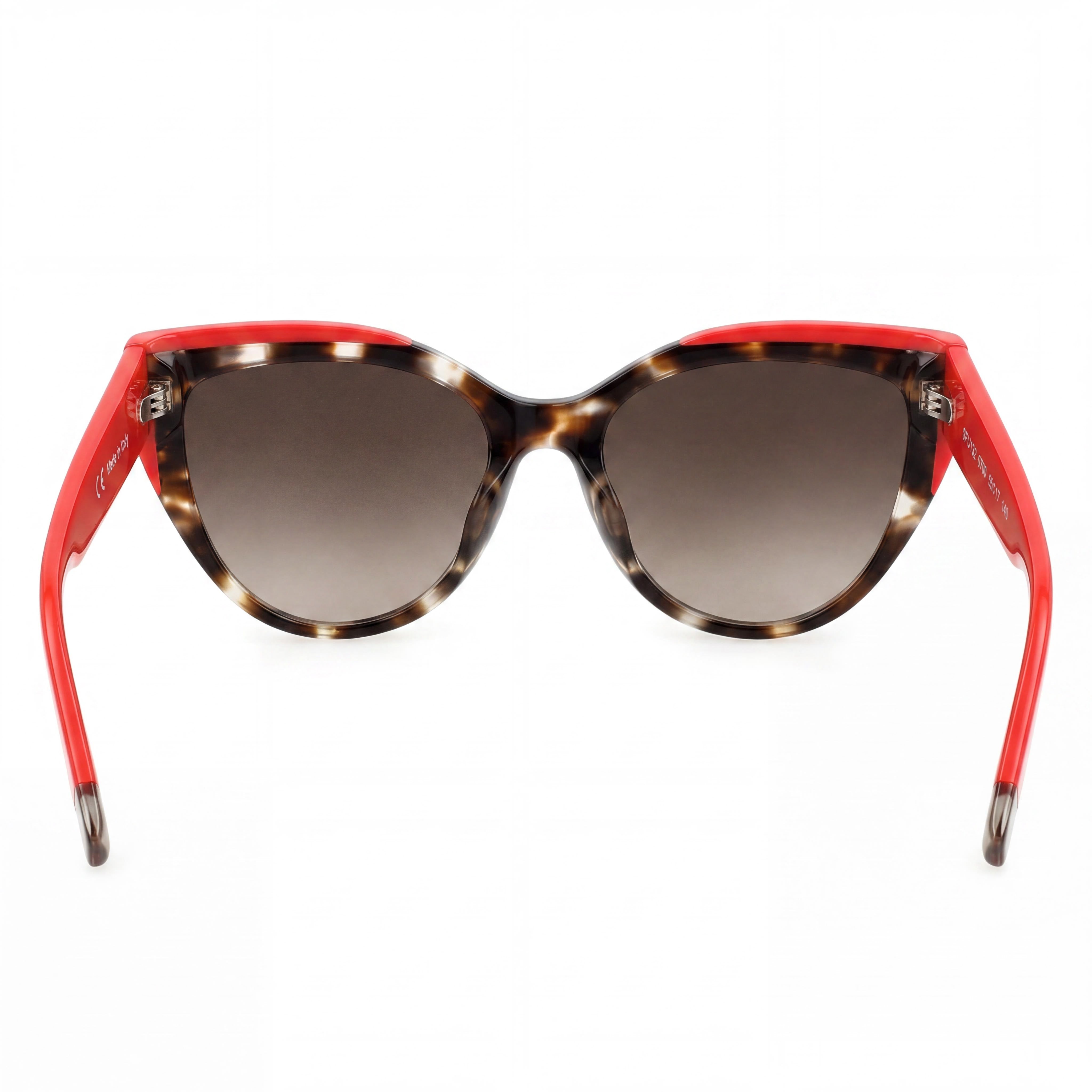 Furla Sfu694 Women's Brown Grey Havana Plastic UV Protection Sunglasses 55mm, Photo 4