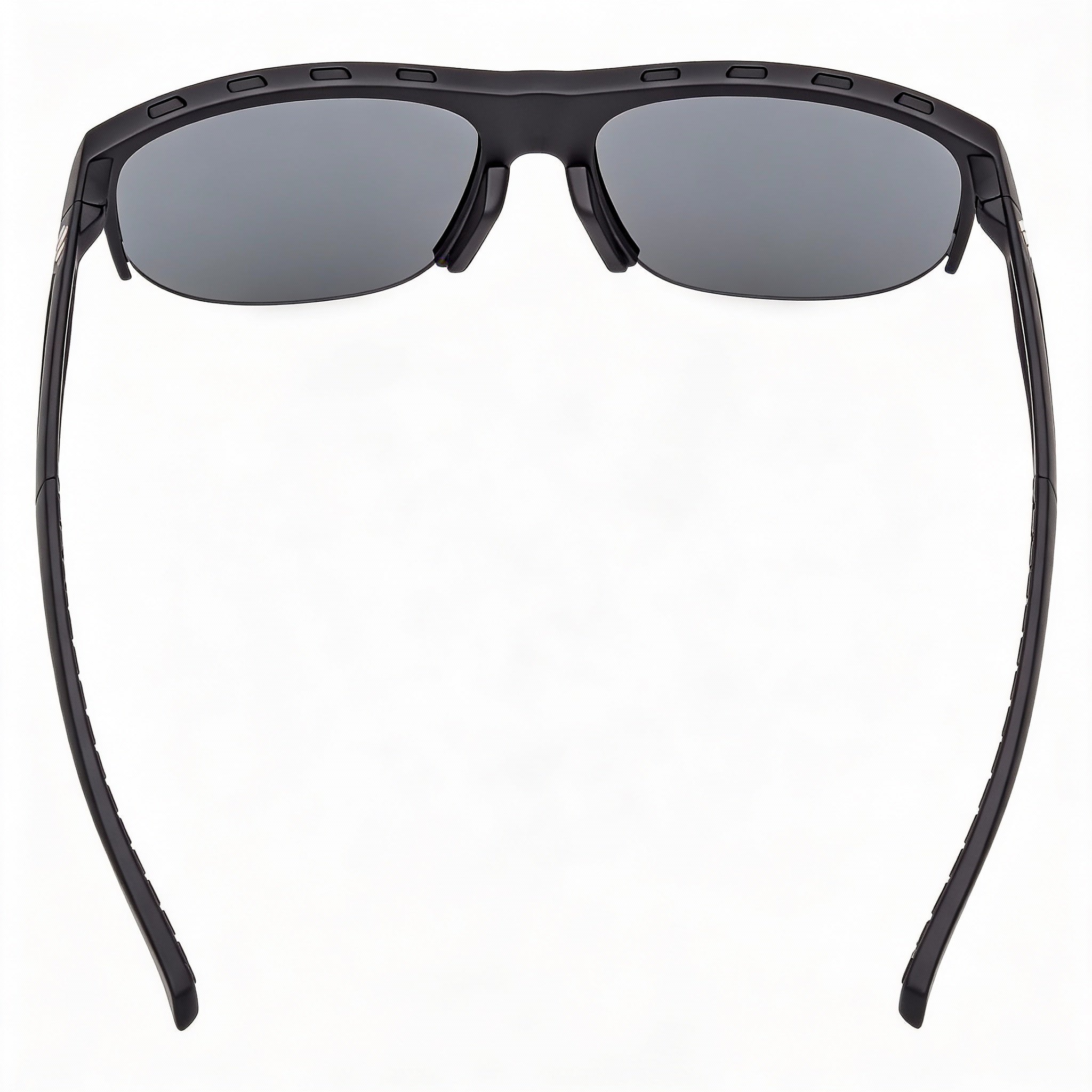 Gafas de sol unisex adidas Casual, montura de plástico negra mate con lentes ahumadas, protección UV, talla 66-8-130, Photo 4
