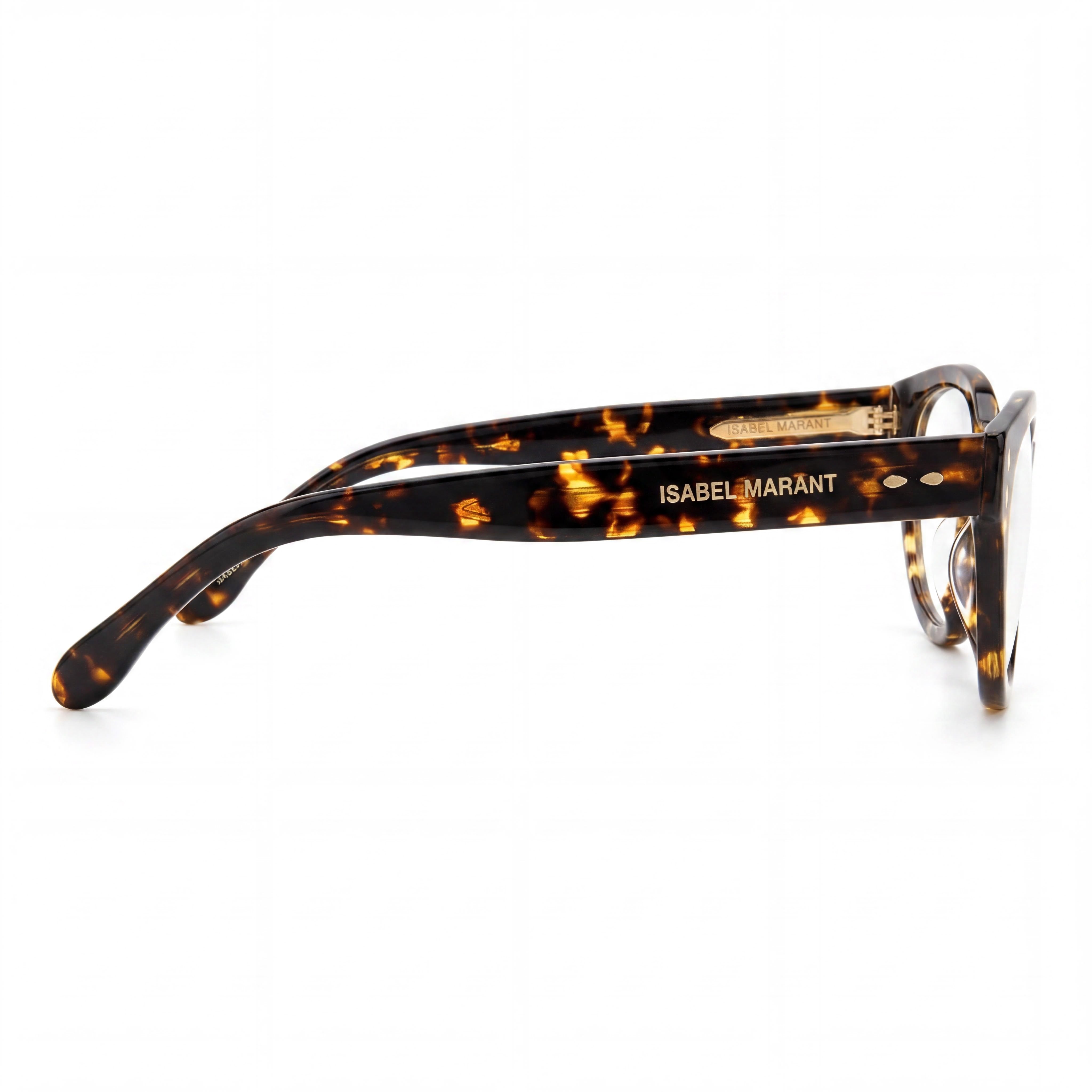 Gafas ópticas unisex Isabel Marant Im0042g ovaladas con montura color Habana, acetato y lente de 50 mm de ancho., Photo 2