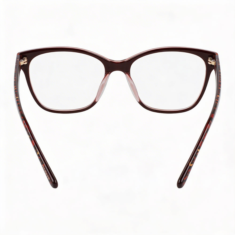 bebe Bb5194 Men’s Eyewear Frames with Metal Construction in Berry Animal, Size 53-17-140mm