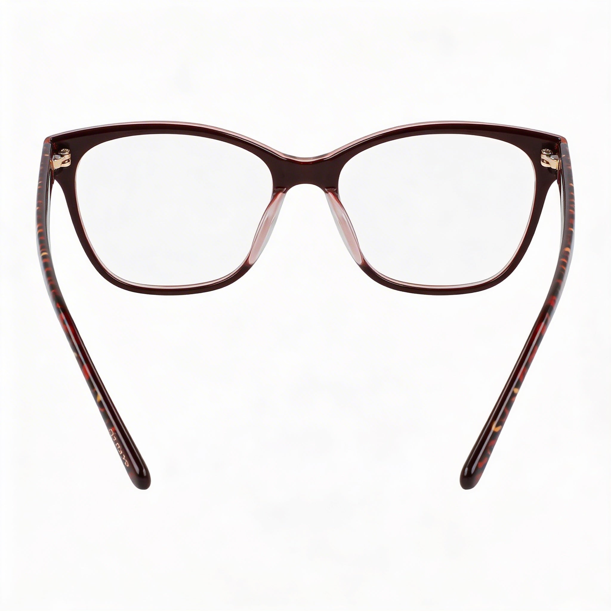 bebe Bb5194 Men’s Eyewear Frames with Metal Construction in Berry Animal, Size 53-17-140mm, Photo 2