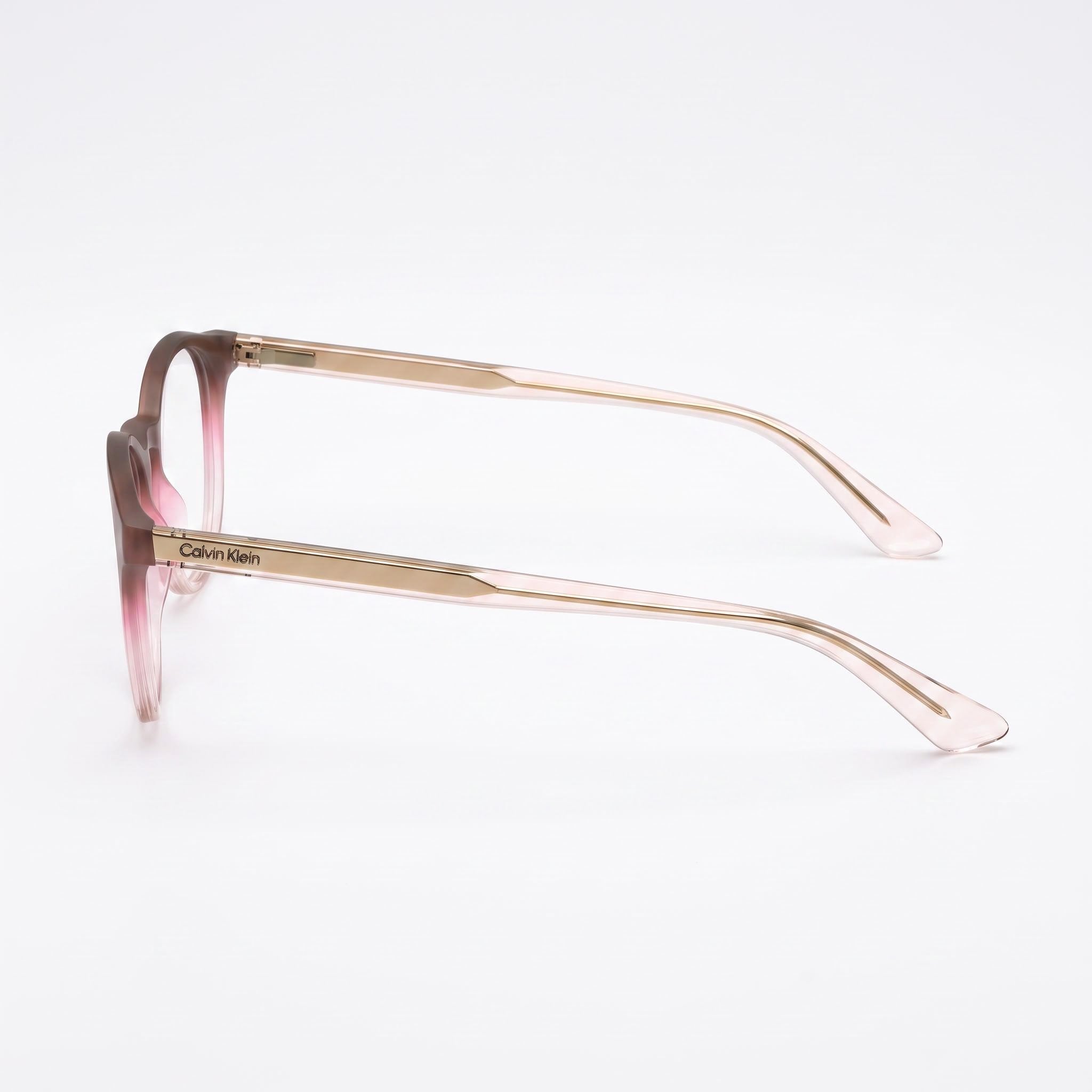 Calvin Klein Ck23549 Women's Injected Frame Eyewear, Brown Pink Rose Color, 50mm Lens Width, Photo 3
