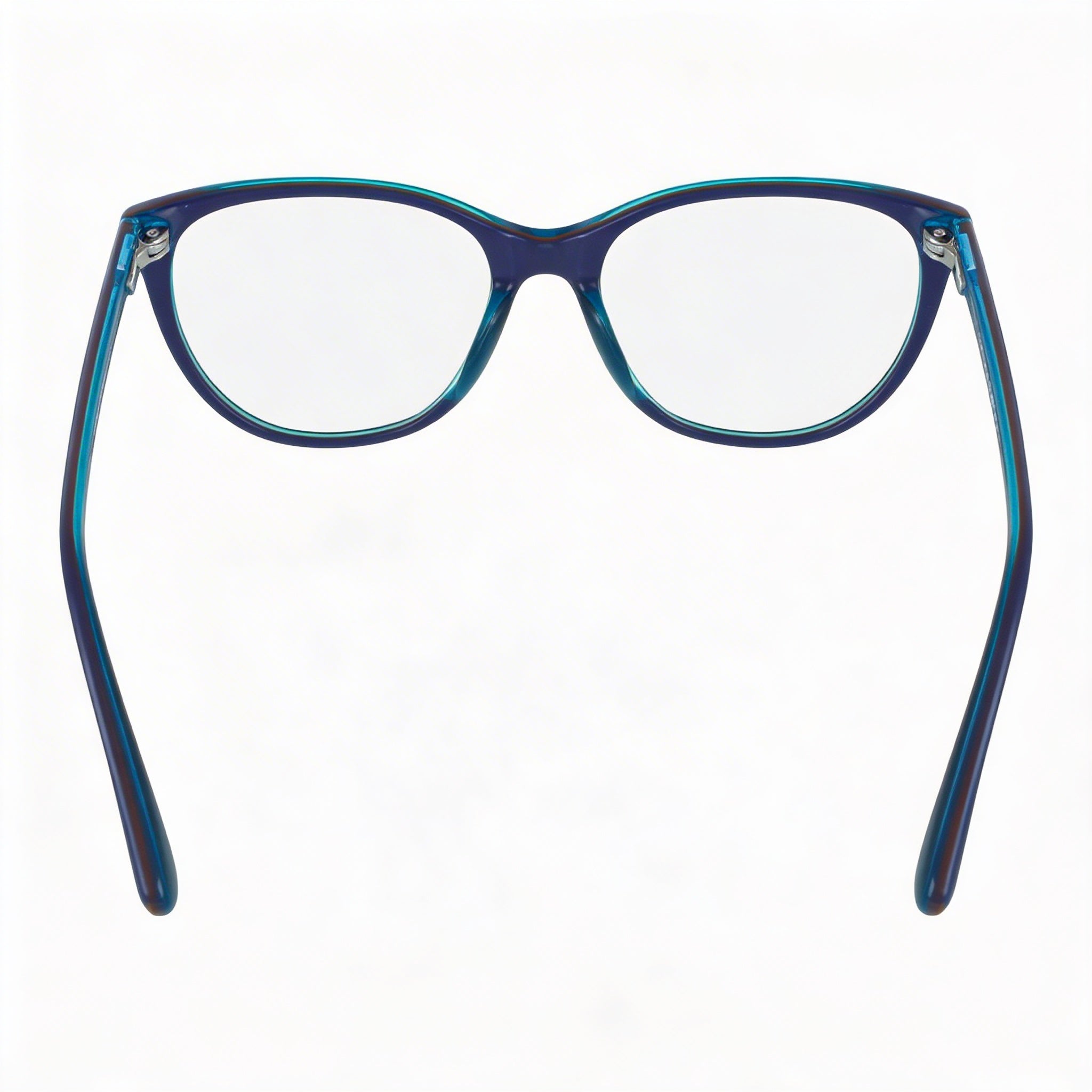 Vogue Eyewear Vo 2937 Women's Bluette Orange Azure Plastic Full Rim Oval Clear Lens Eyeglasses 51mm, Photo 3