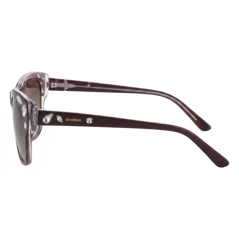 Bebe BB7163 Topaz Cat Eye Sunglasses for Women, 55mm
