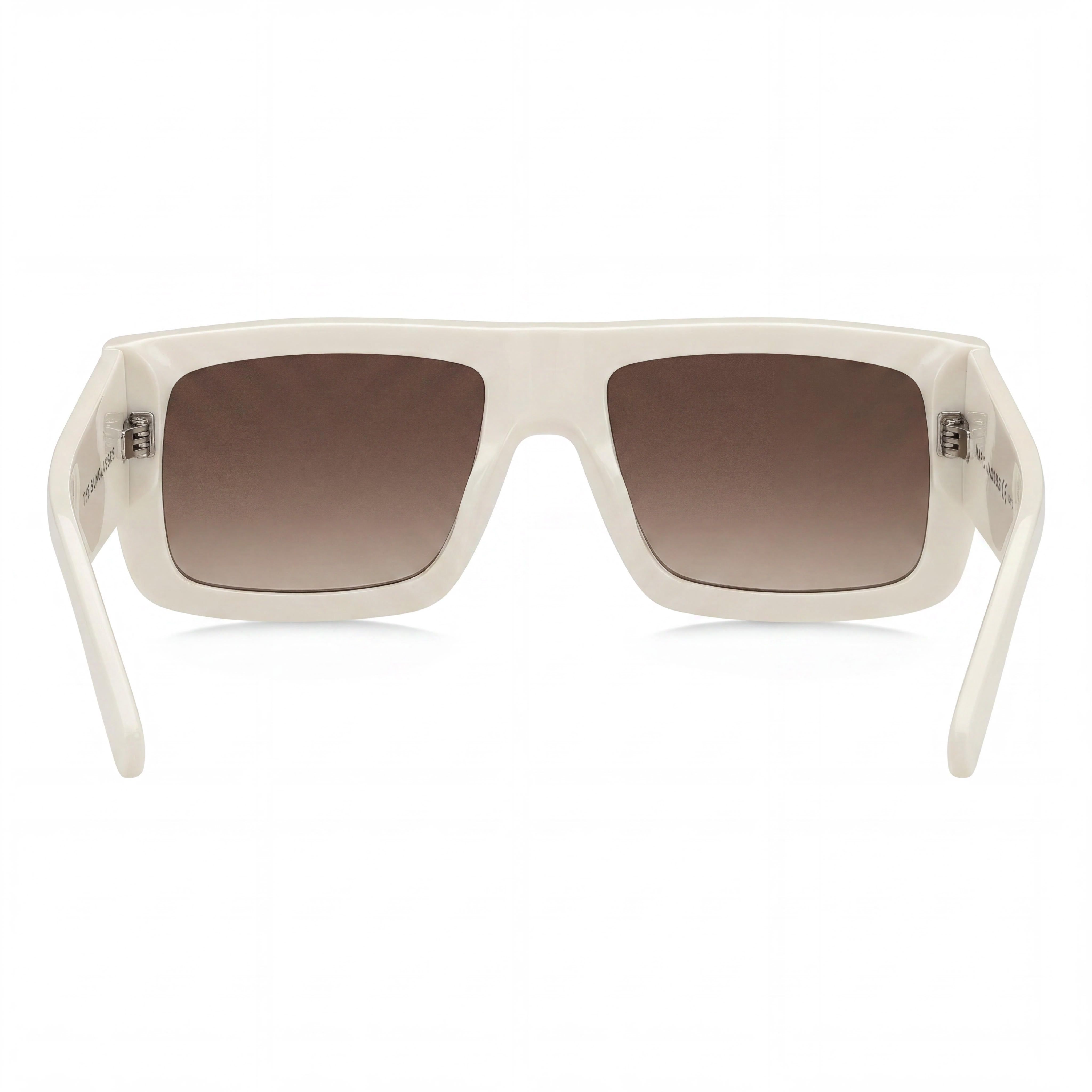 Marc Jacobs Wayfarers Women's Ivory Polyamide Frame Brown Lens UV Protected Sunglasses 53-18-145, Photo 4