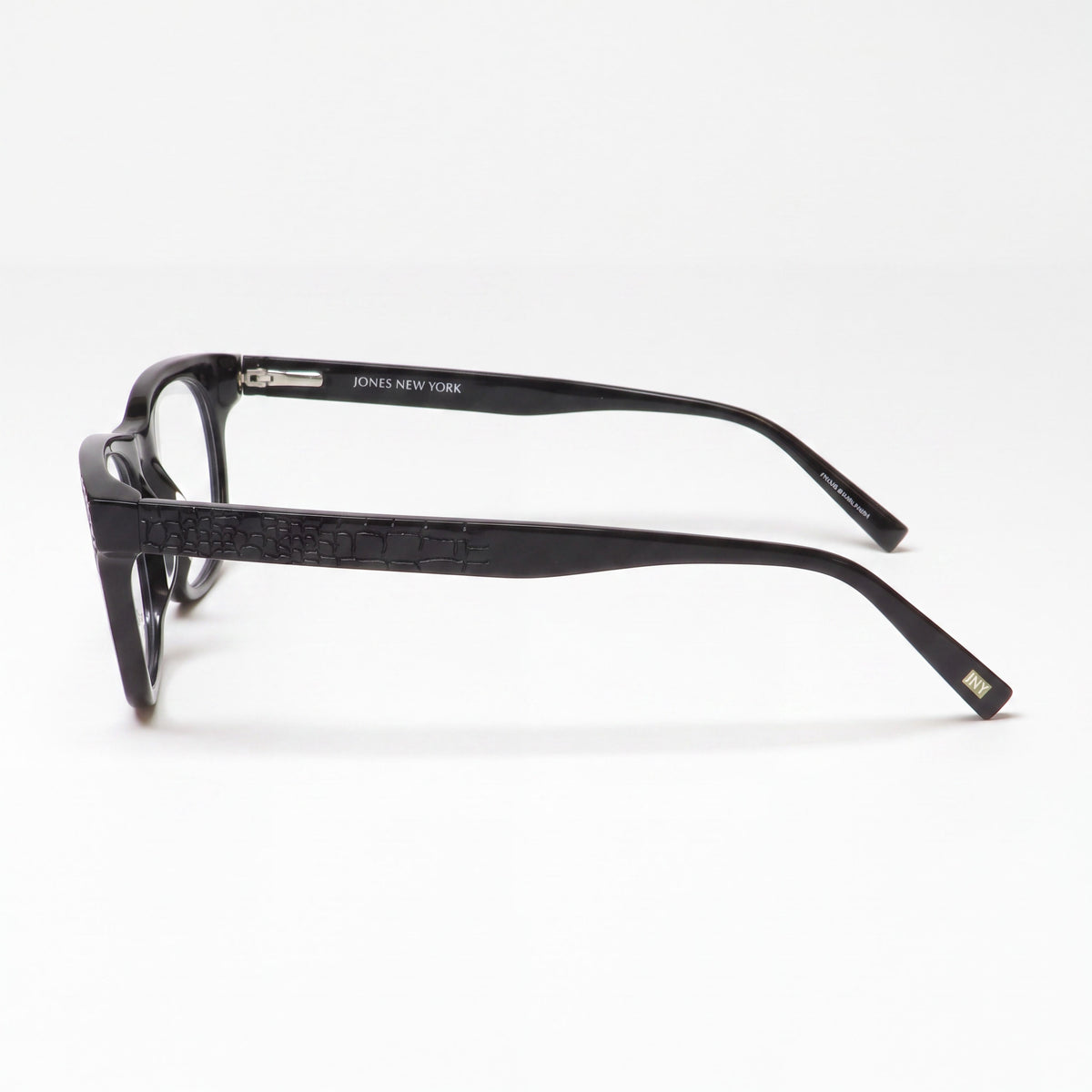 Gafas Jones New York J229 para hombre de plástico negro, de montura completa, talla pequeña, lentes de 48 mm, puente de 19 mm, patillas de 135 mm, Photo 2
