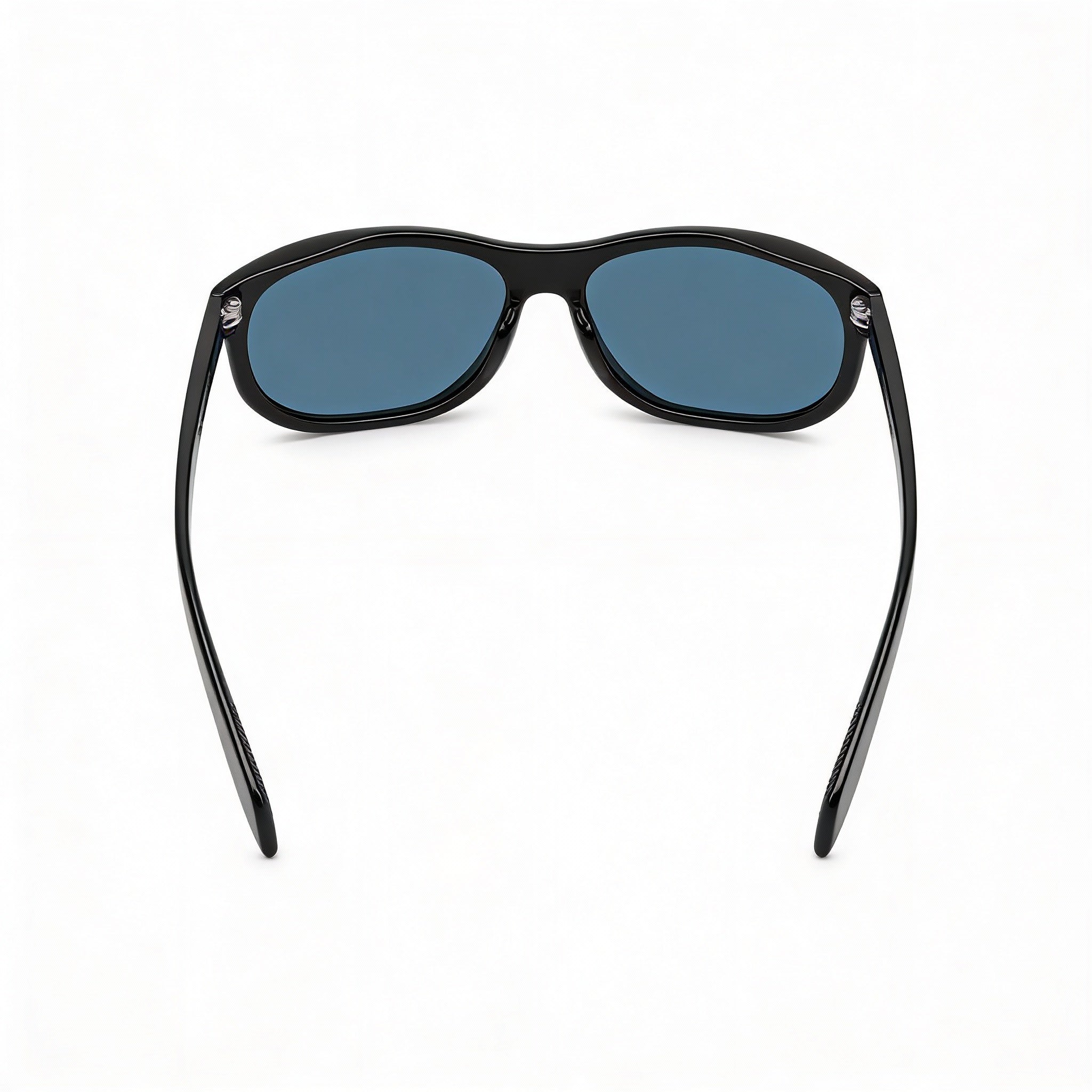 Gafas de sol David Beckham DB 7117/S para hombre, montura de acero inoxidable negra, azules, sin polarizar, con protección UV, 64 mm, Photo 3