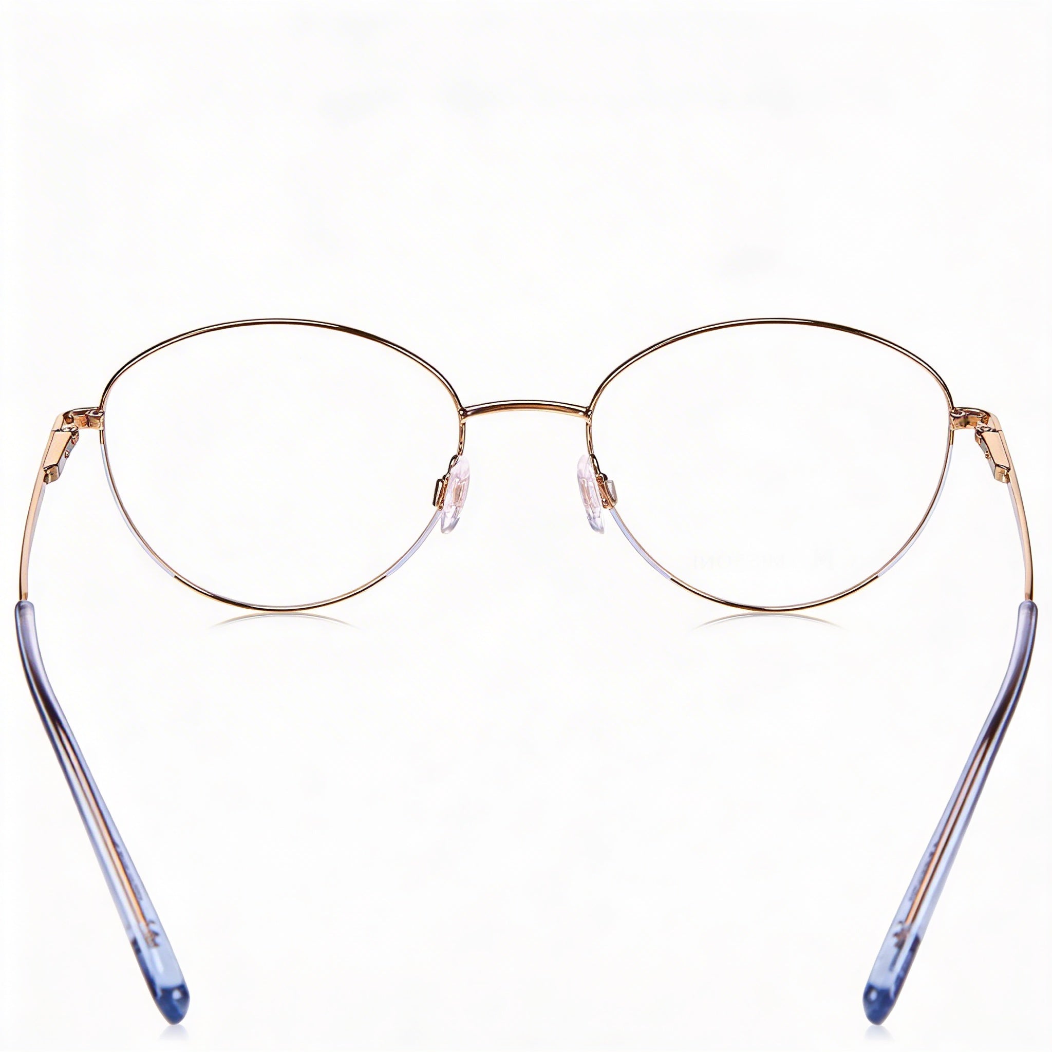 Gafas de mujer Missoni MMI 0024 de ojo de gato, montura de aleación de acero, lila, dorado y cobre, lente de policarbonato de 53 mm, Photo 4