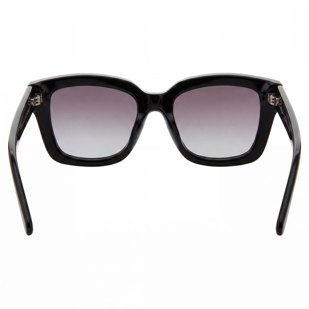 Gafas de sol Salvatore Ferragamo SF955S cuadradas para mujer, montura de plástico negro y dorado, lentes degradadas grises, protección UV, 53 mm, Photo 4