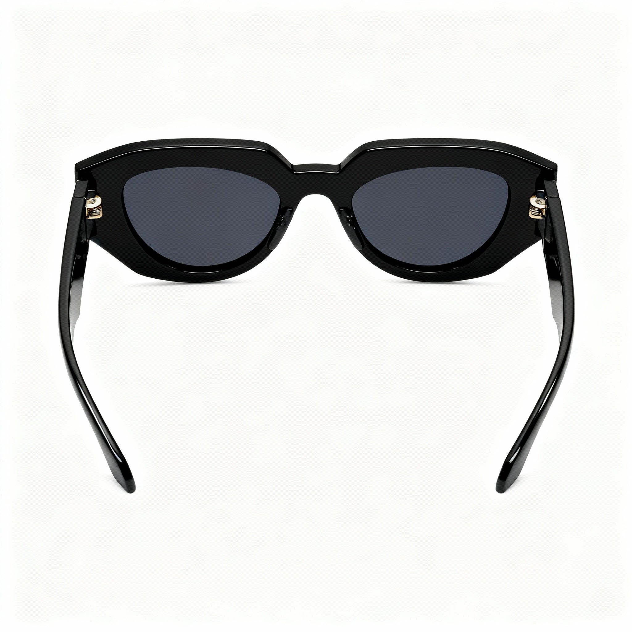 Gucci GG1421S-001 Women's Black Acetate Cateye Non-Polarized Sunglasses with Grey Lenses Size 51mm, Photo 3