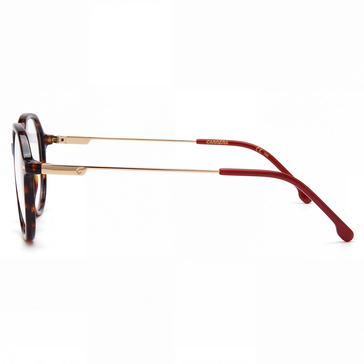 Carrera Carrera 2044t Gafas de hombre modernas de propionato, montura roja Habana, lentes de policarbonato 50mm, Photo 3