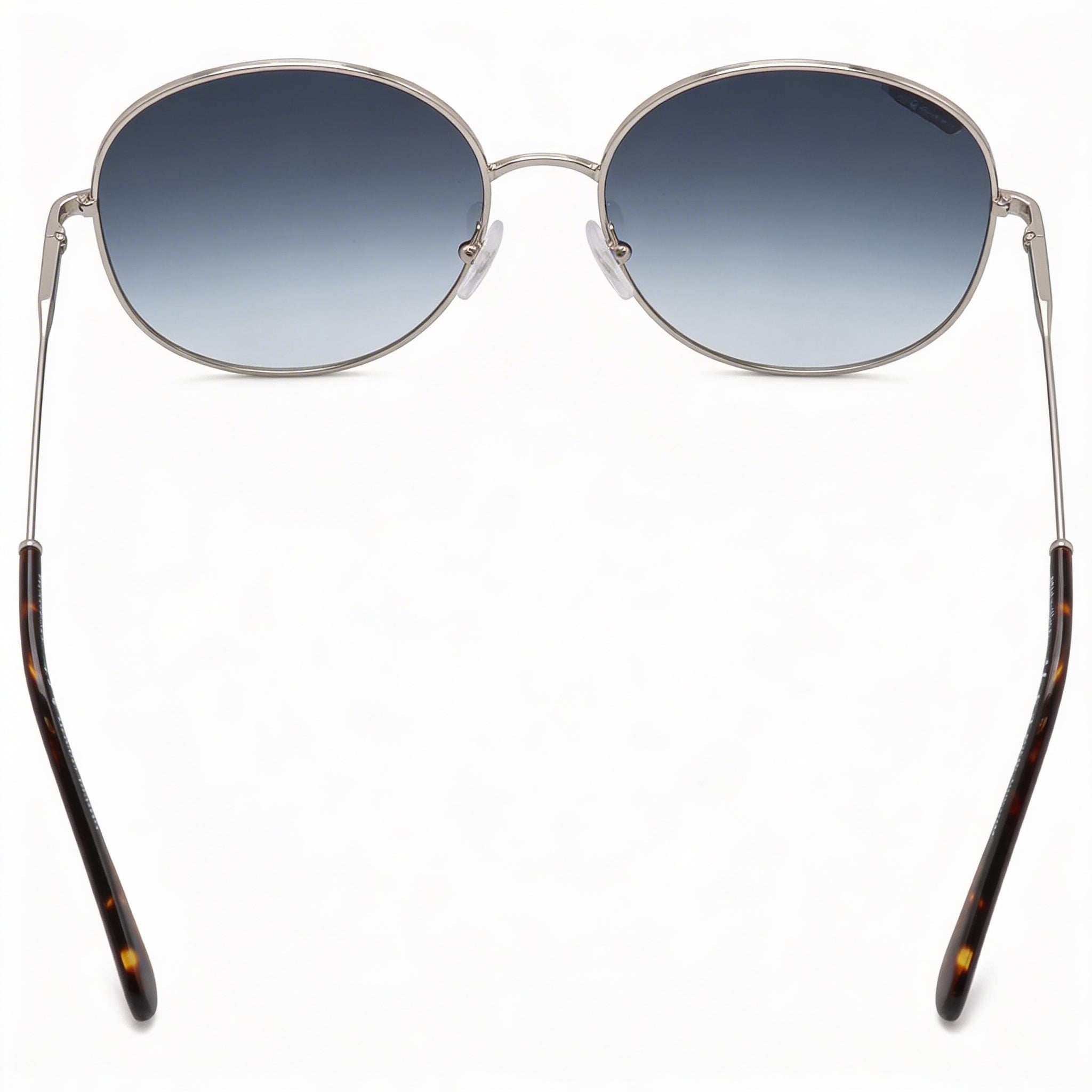 Salvatore Ferragamo Classic Women's Silver Metal Frame 60mm Gradient Smoke UV Protection Non-Polarized Sunglasses, Photo 3