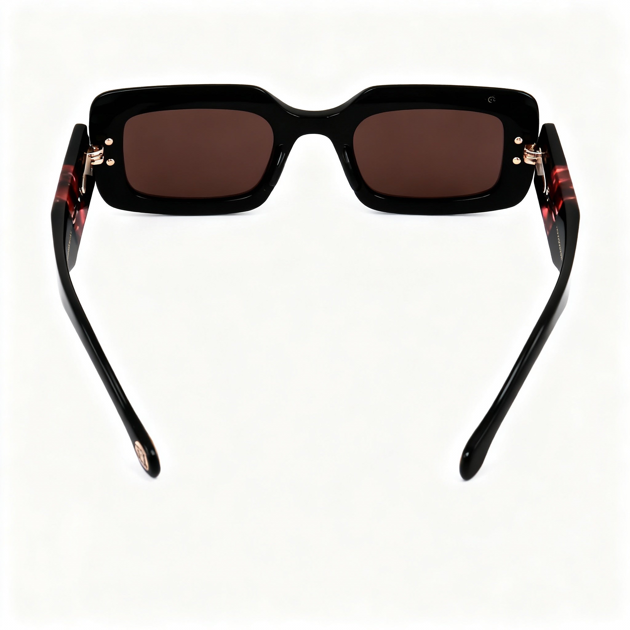 Gafas de sol Carolina Herrera Seasonal para mujer, de acetato, con protección UV, color negro burdeos, talla 50-22-145, Photo 3