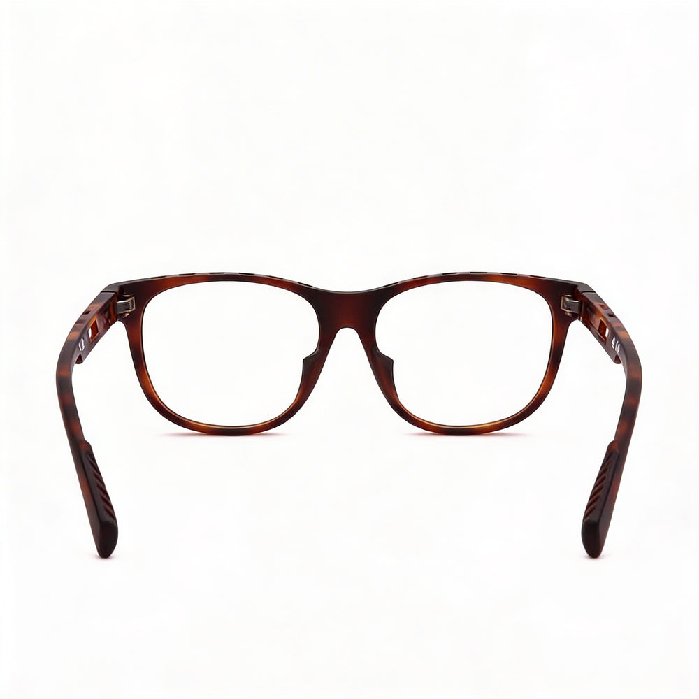Gafas Adidas modernas unisex con montura de plástico y lentes transparentes de 55 mm, puente de 16 mm y patillas de 140 mm