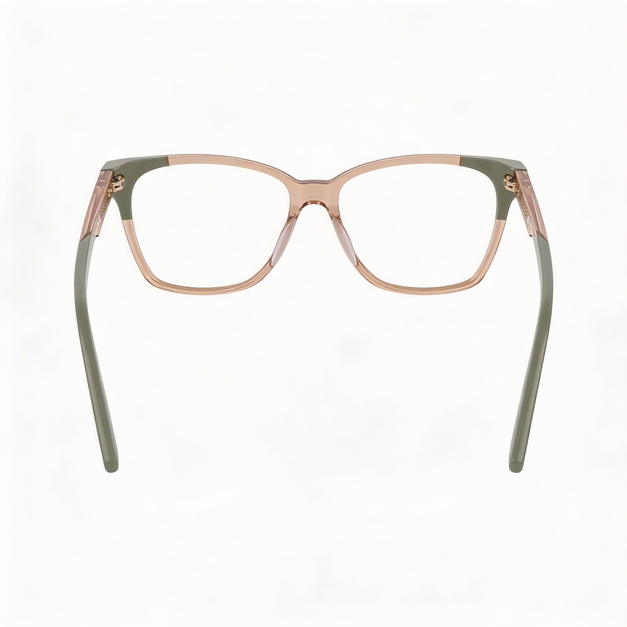 Nike 7179 Women's Metal Eyeglasses with Sand Sage Frame and Clear Non-Polarized Lenses, 53-16-140, Photo 4