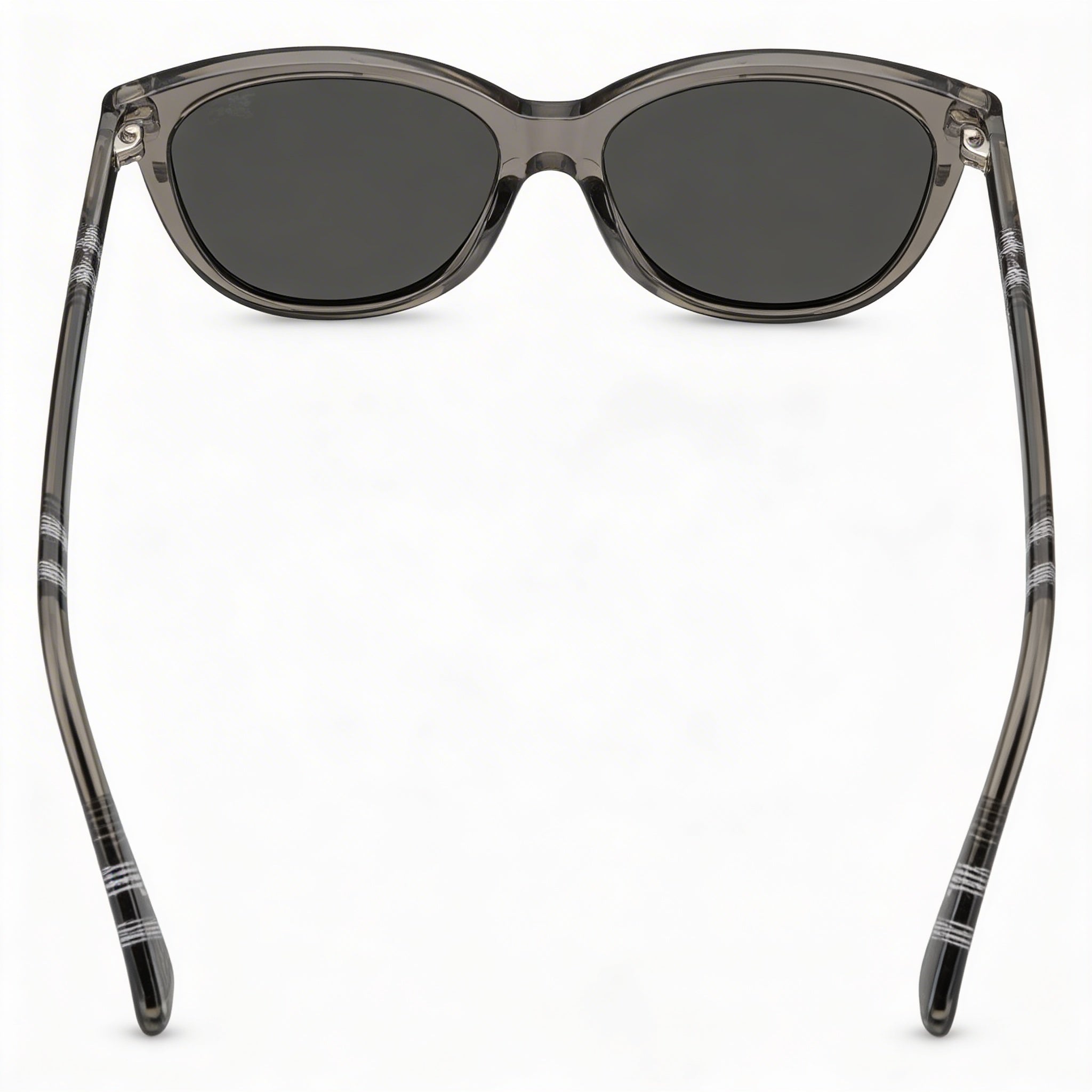 BURBERRY Classic Unisex Eyewear with Dark Grey Frame and Dark Grey Polycarbonate Non- Lenses 55-17-140, Photo 3