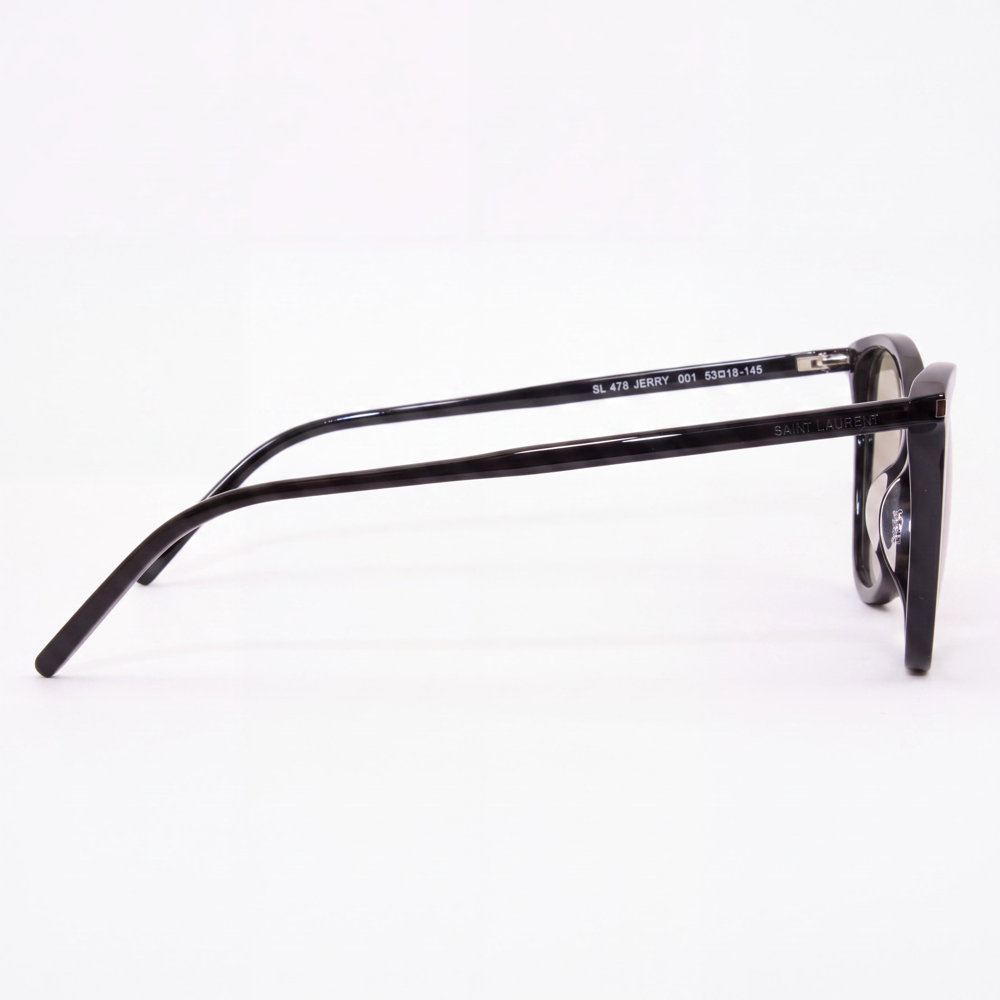 YVES SAINT LAURENT Jerry SL478 Women's Black Full Rim Butterfly Acetate Eyeglasses with Demo Lenses 53mm, Photo 3