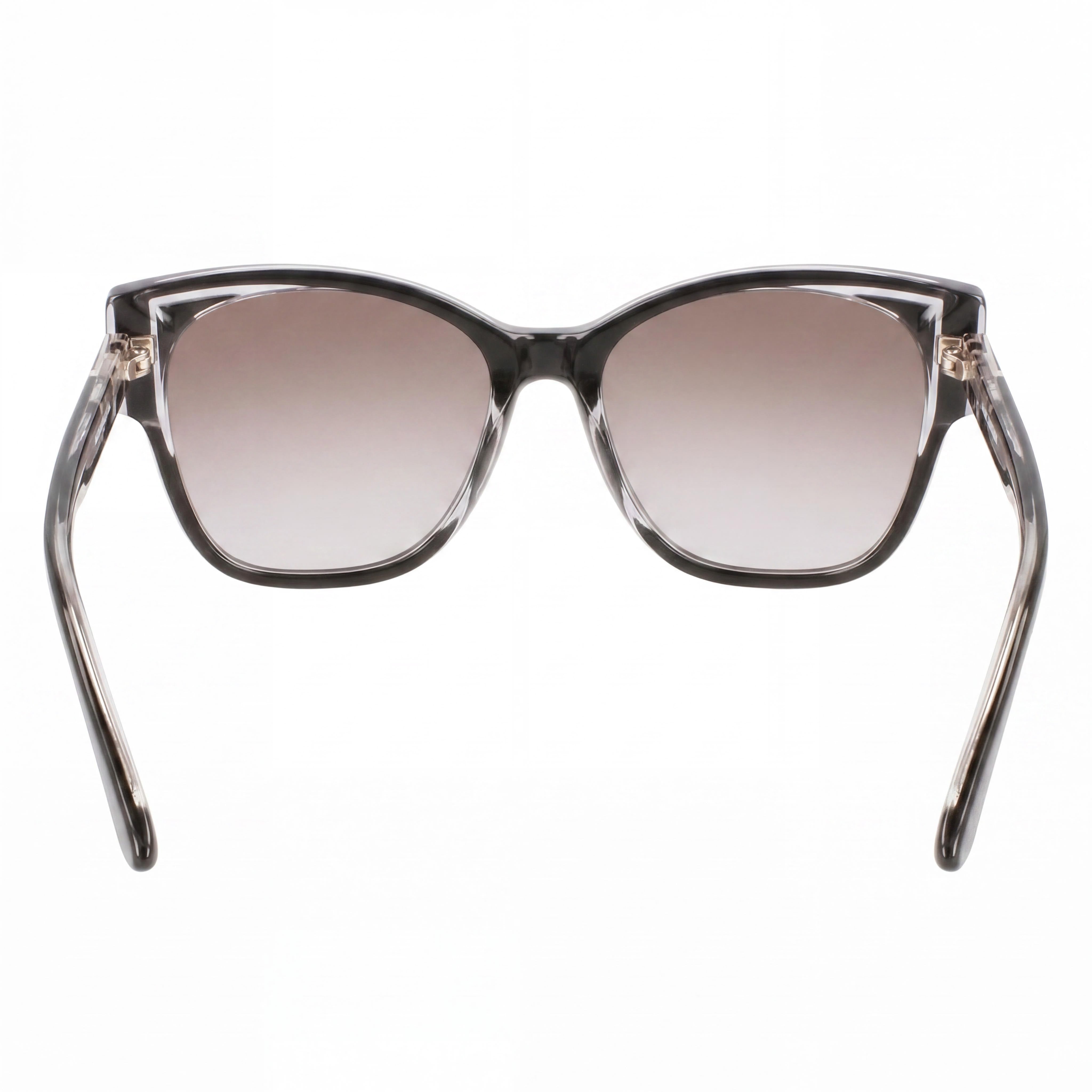 Gafas de sol de acetato KARL LAGERFELD Kl6069s para mujer, montura de cristal negro, lentes ahumadas degradadas no polarizadas, protección UV, talla M de 54 mm, Photo 4