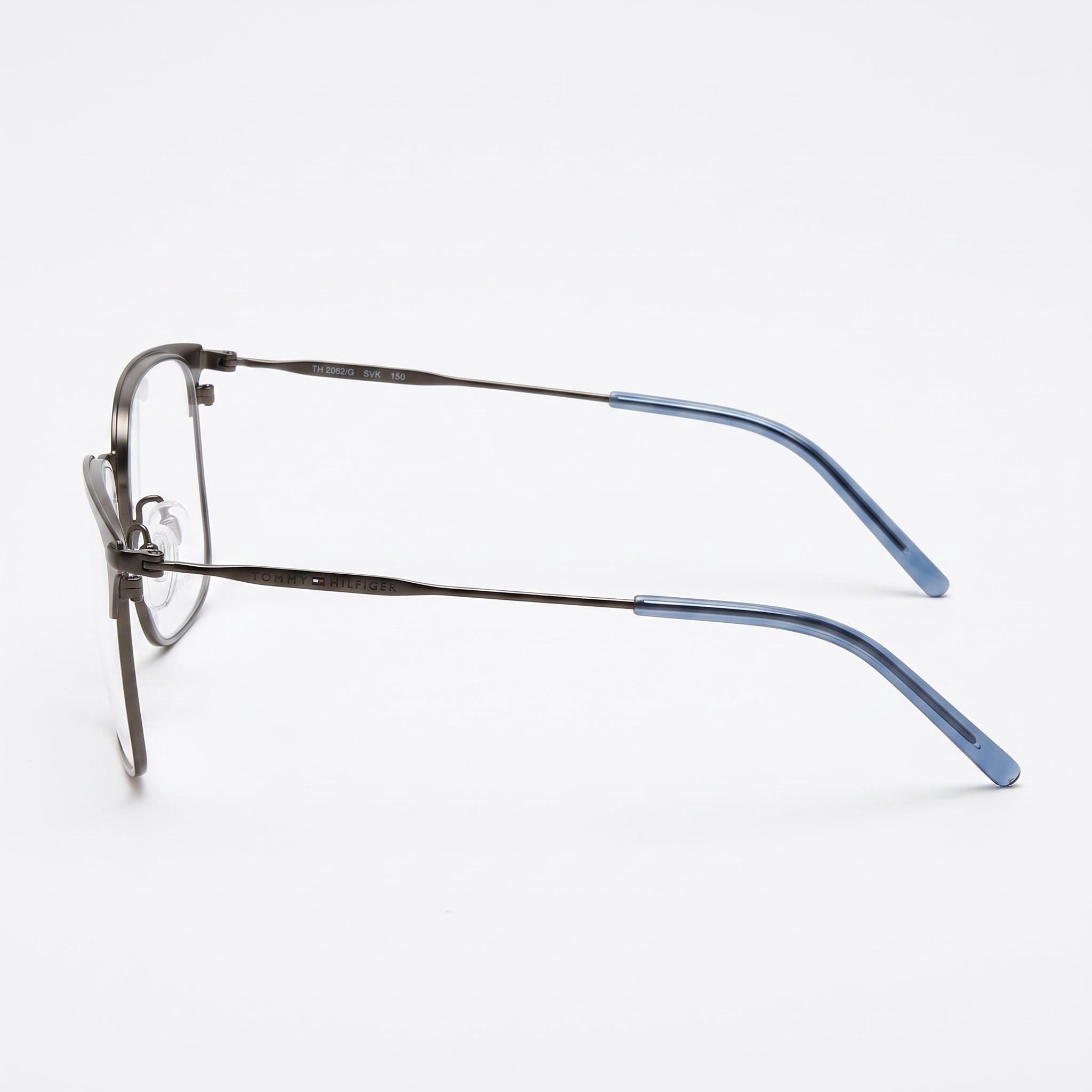 Tommy Hilfiger Modern Unisex Stainless Steel Frame Matte Ruthenium Black with Polycarbonate Lenses 54mm, Photo 2