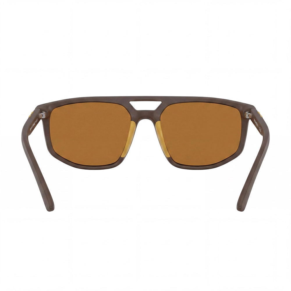 Emporio Armani Women's Ea4248u Universal Fit Plastic Sunglasses, Matte Brown, Brown Mirrored Gold Lenses, 100% UV Protection, 58mm