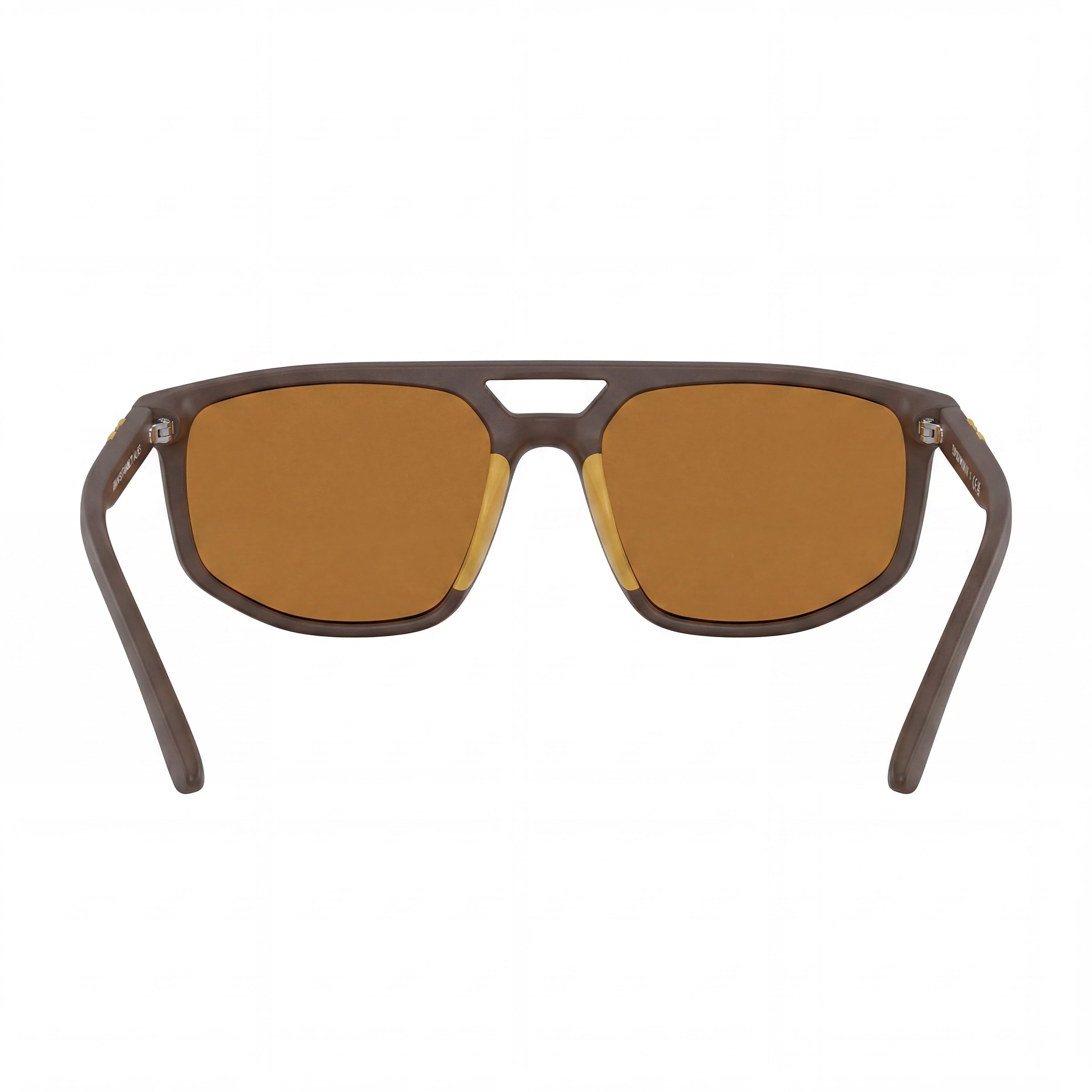 Emporio Armani Women's Ea4248u Universal Fit Plastic Sunglasses, Matte Brown, Brown Mirrored Gold Lenses, 100% UV Protection, 58mm, Photo 3