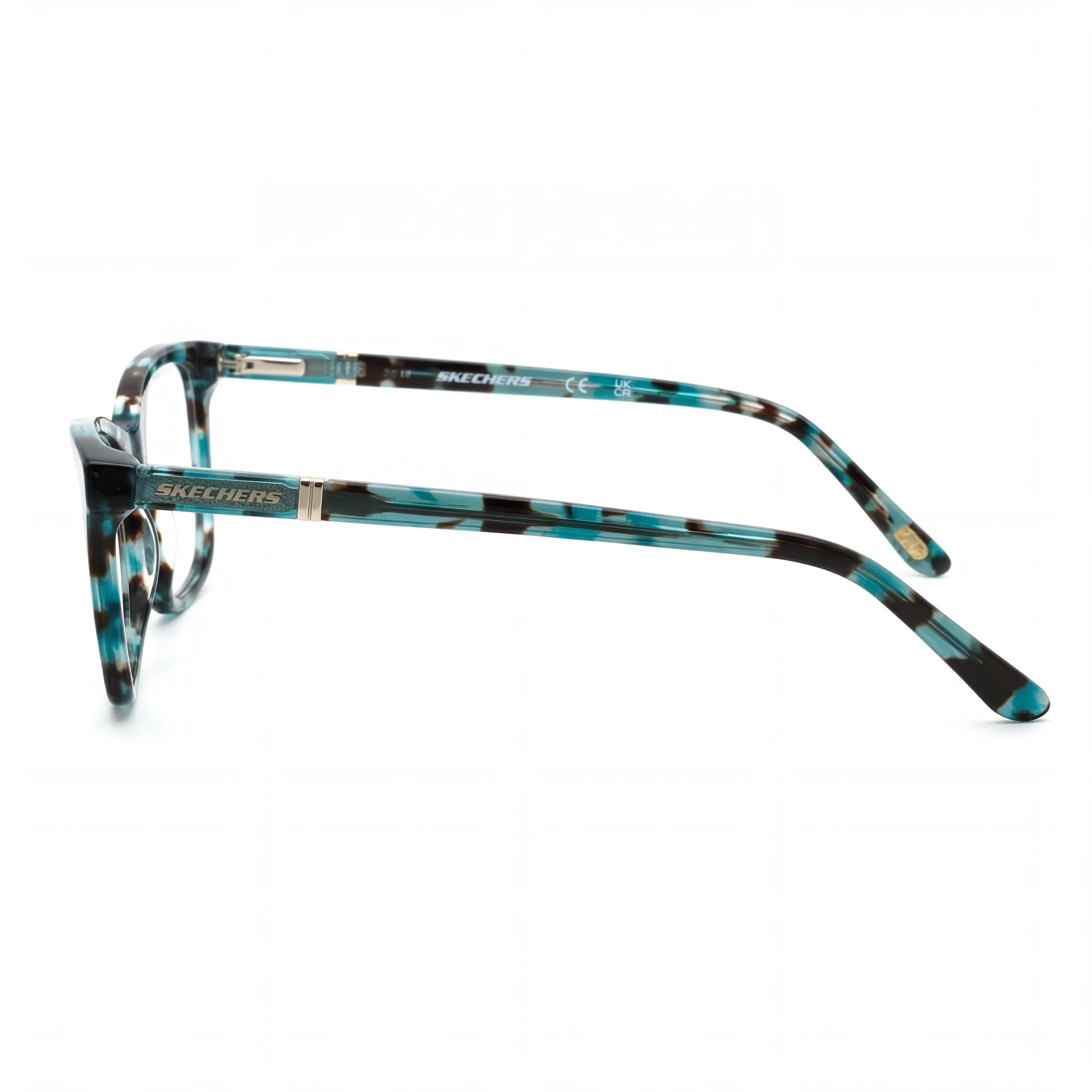 Gafas Skechers SE2154 unisex con montura de plástico azul y lentes de policarbonato transparentes, 53-16-140 mm, Photo 2