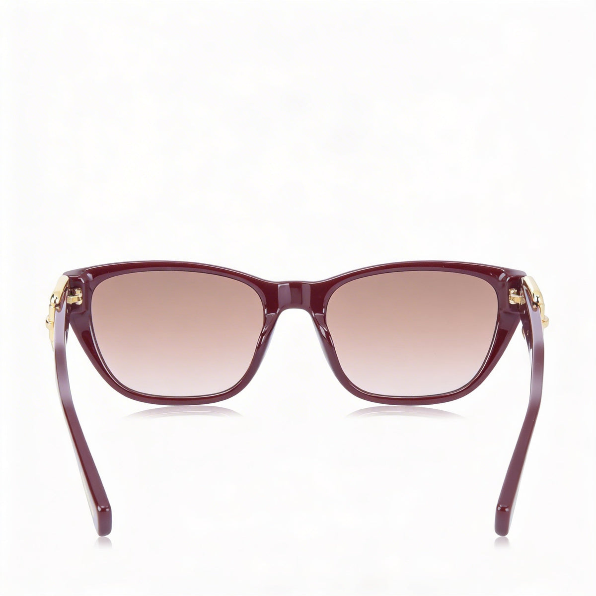 Moschino MOS130/S Burgundy Brown Rectangle Sunglasses for Women, 55mm, Photo 4