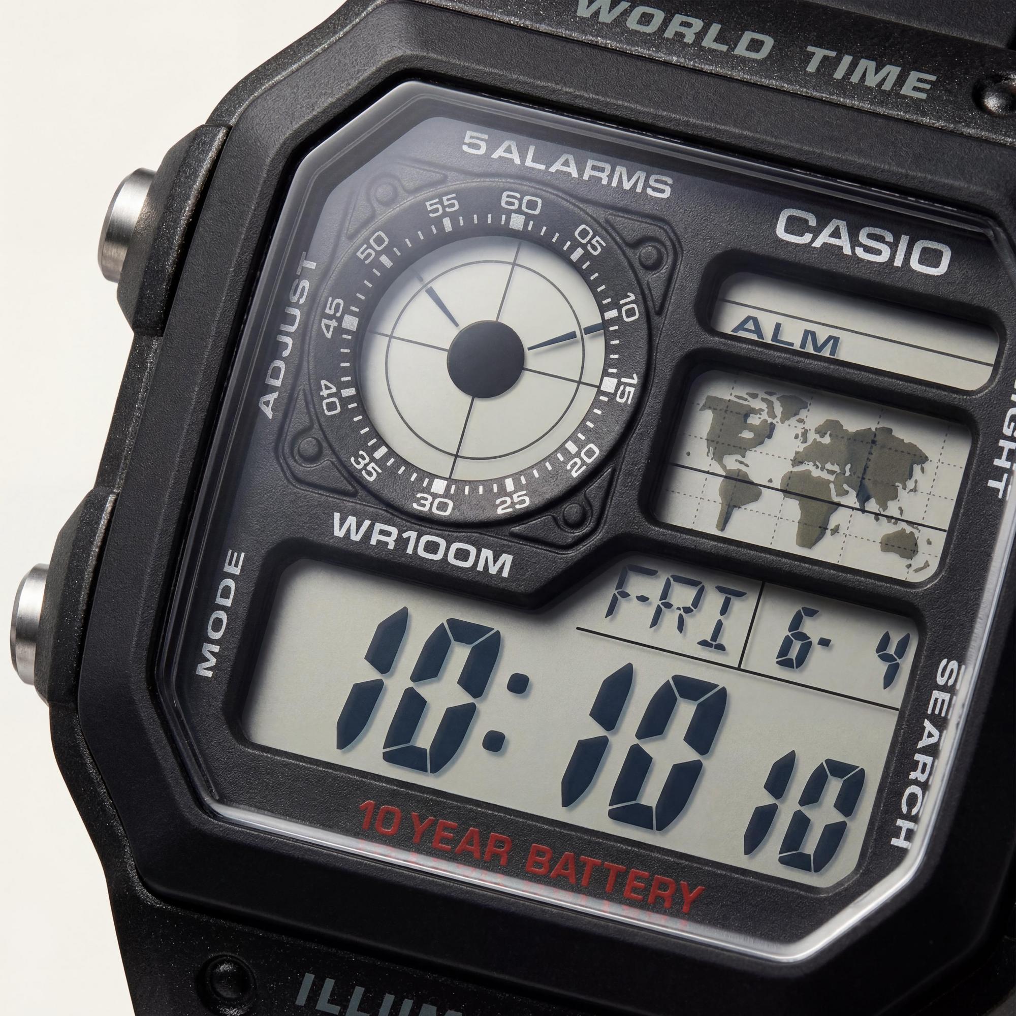 Casio AE-1200WH Reloj negro para hombre, 39.5 mm, Photo 2