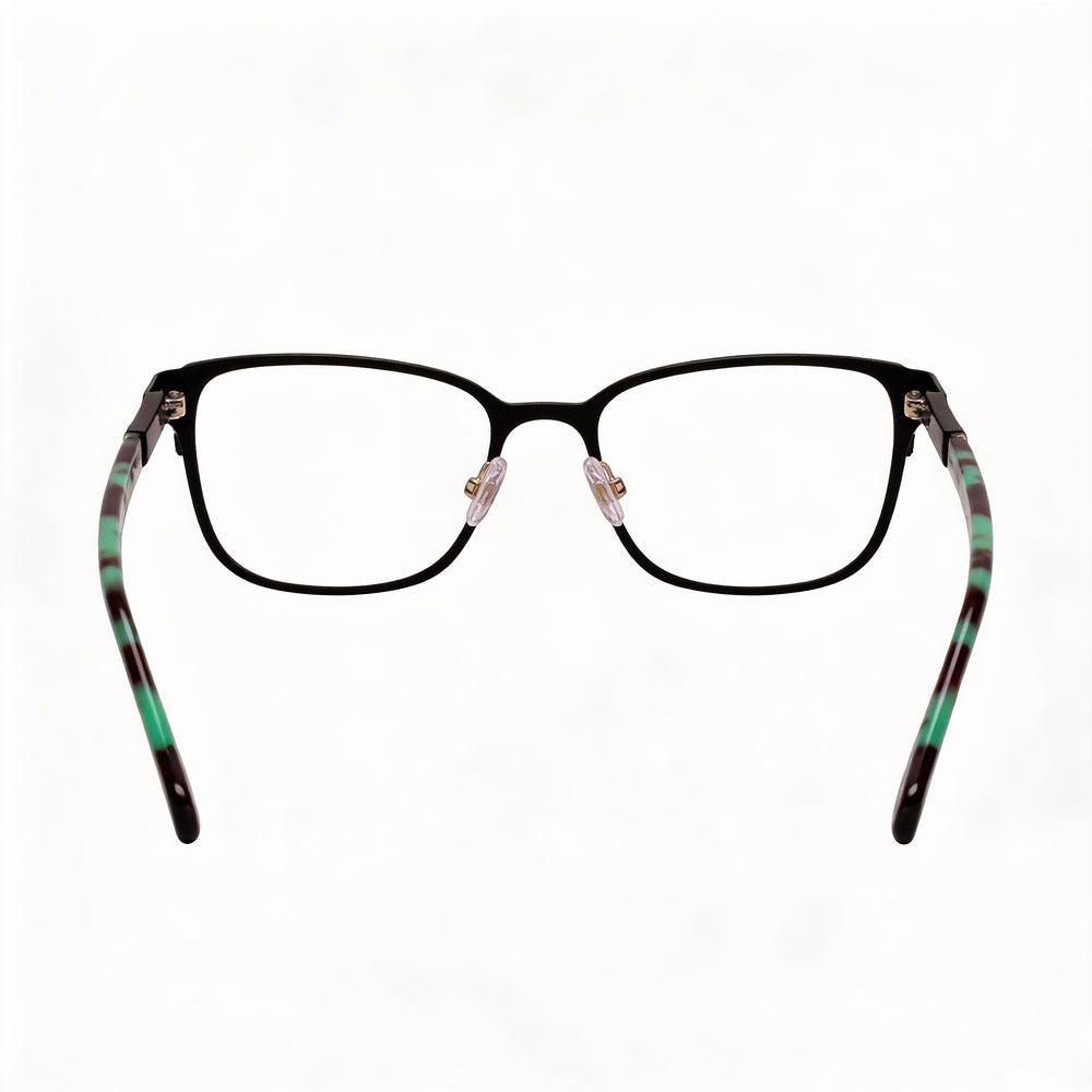 kate spade new york Women's Ninette Metal Frame Rectangular Eyeglasses Matte Black 51-17-135mm