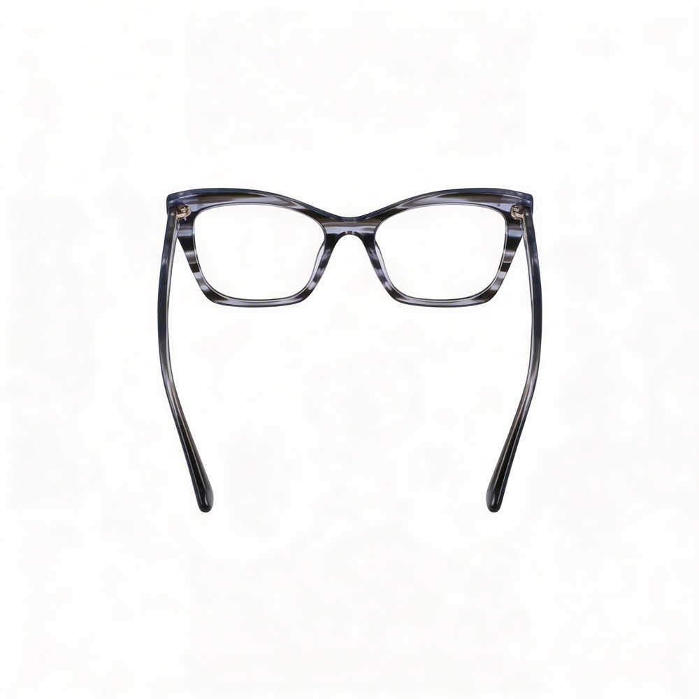 KARL LAGERFELD Modern KL6134 Women's Acetate Frame in Striped Grey with Non-polarised Lenses 52mm