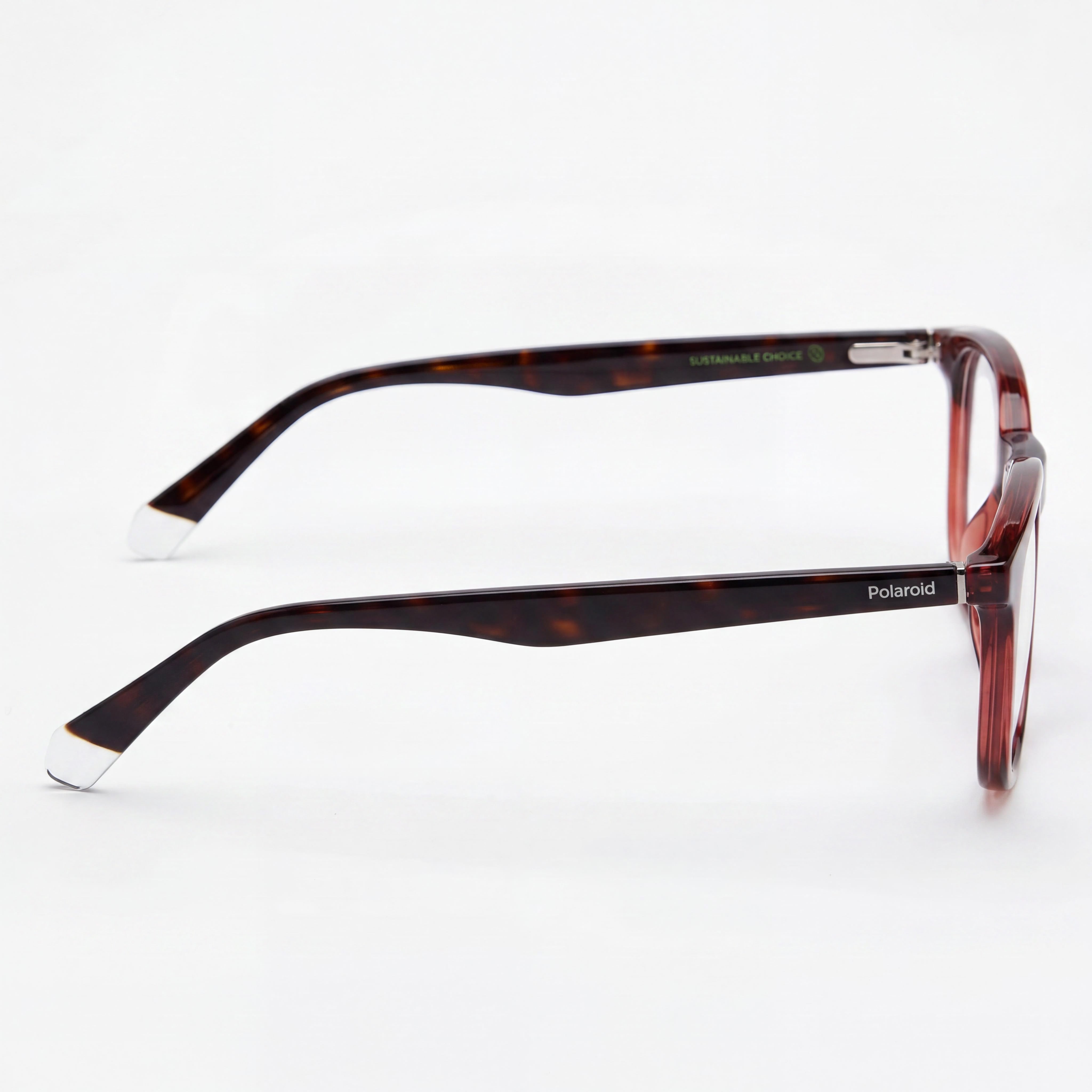 Gafas Cuadradas Rojas de Acetato Polaroid PLD D424 para Mujer, 50mm, Photo 2