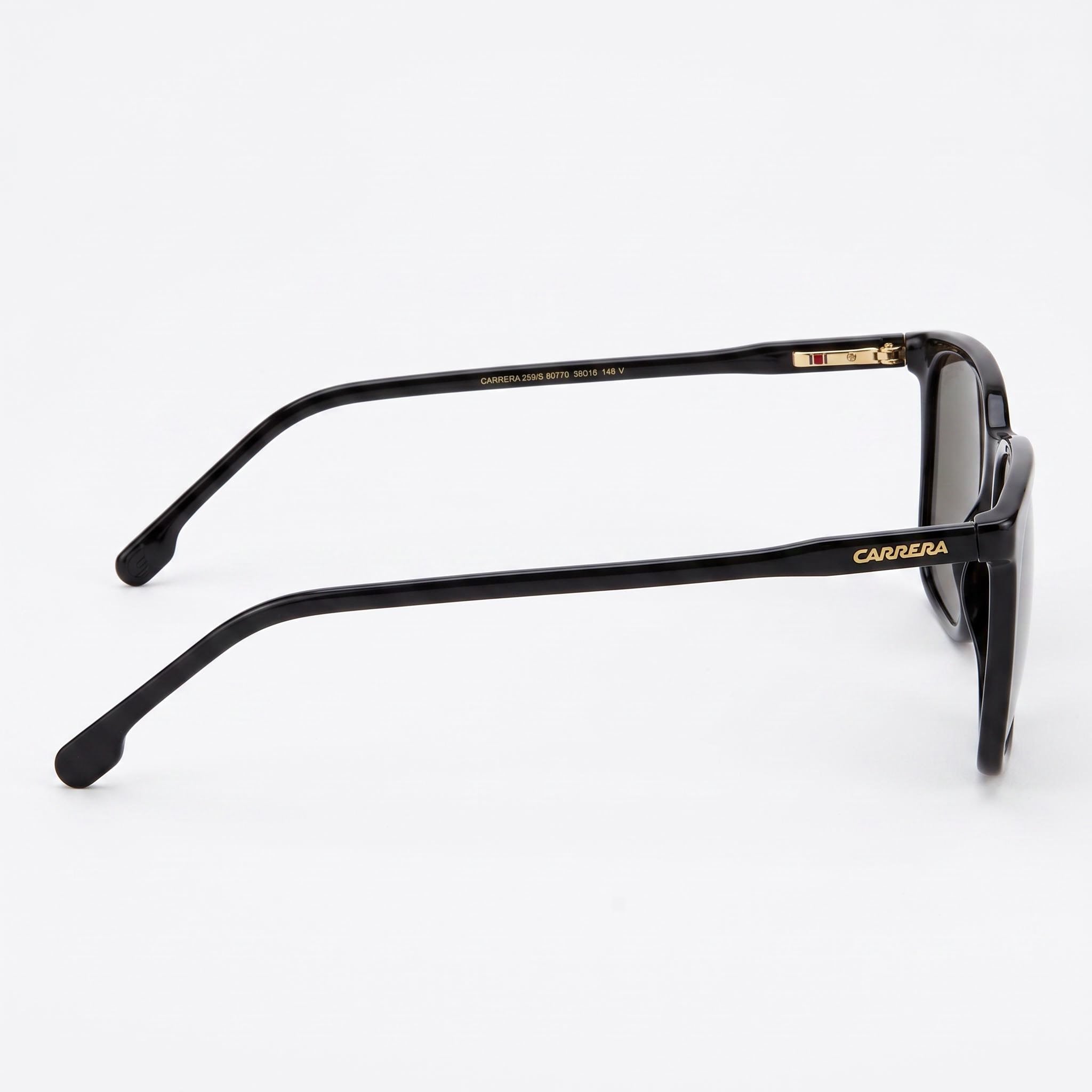 Gafas de sol unisex Carrera Carrera 259/S, montura de poliamida negra, lentes sin polarizar con protección UV, ancho de lente 55 mm, Photo 2