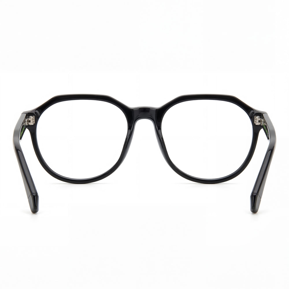 Gafas de sol Polaroid Modern Unisex con montura de poliamida negra, lentes de policarbonato no polarizadas 52-19-140