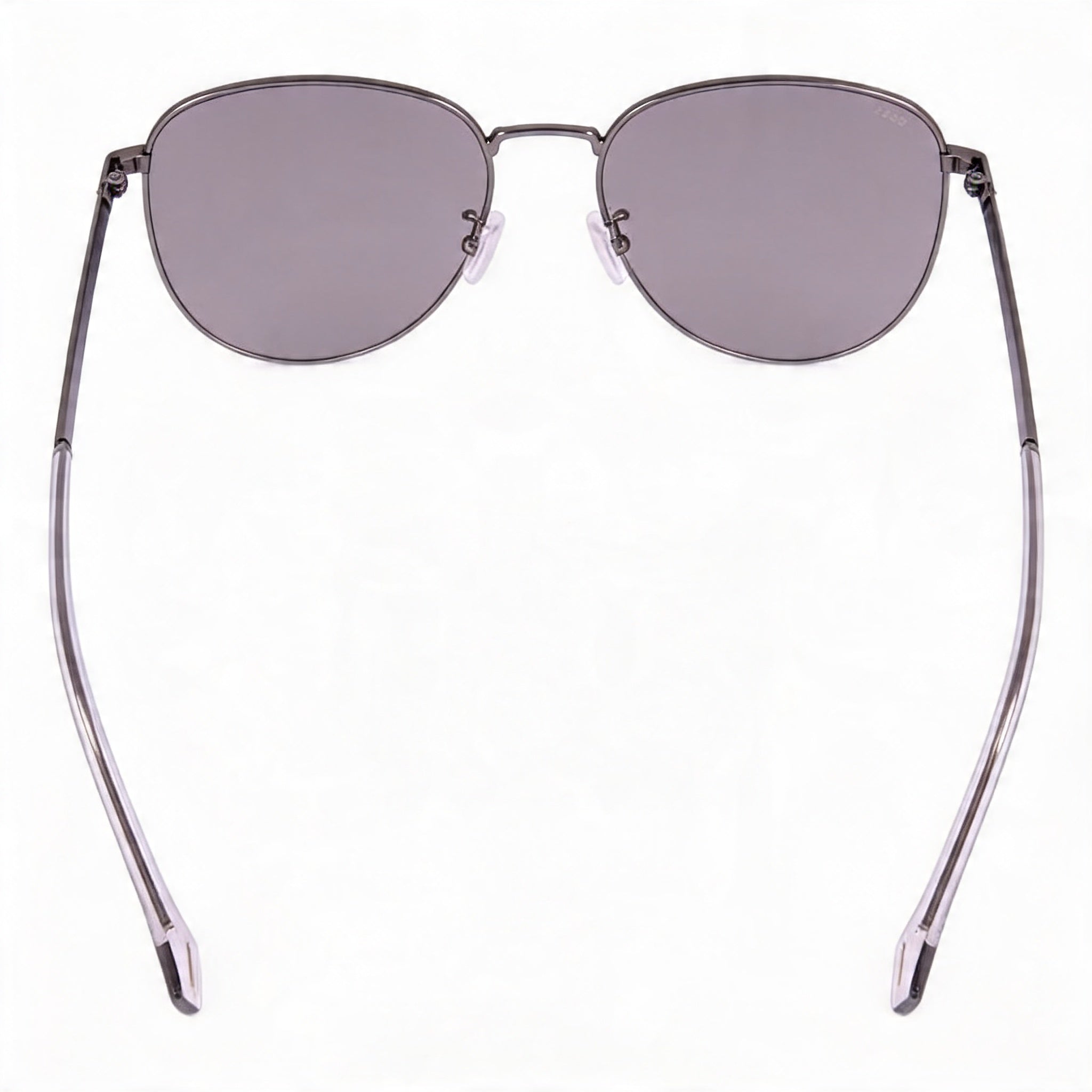 Gafas de sol unisex modernas Hugo Boss de acero inoxidable rutenio y espejo plateado con protección UV, 57 mm, Photo 4